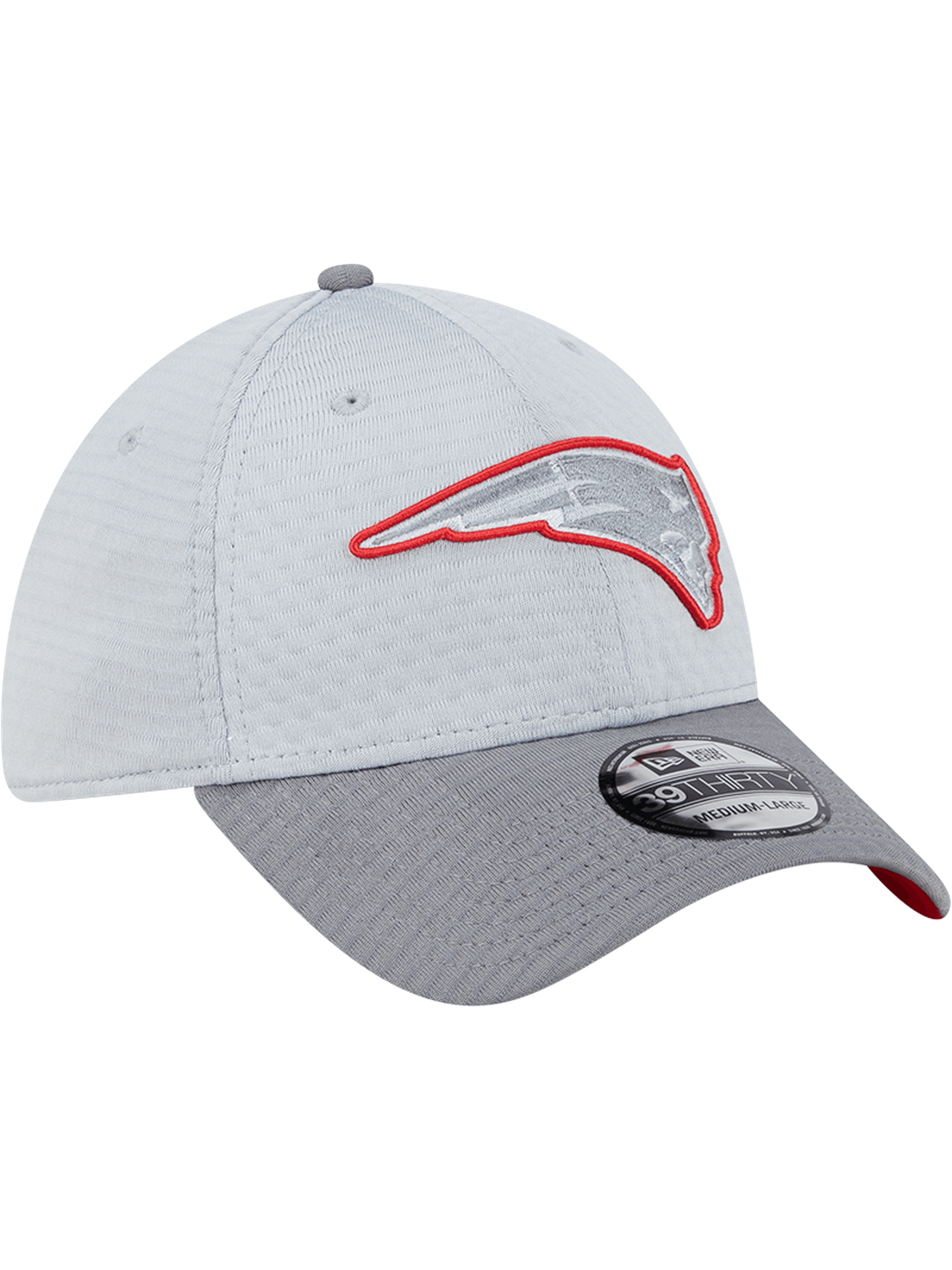 New Era Caps New England Patriots New Era NFL 24 Training 39THIRTY Stretch-Fit Hat - Grey