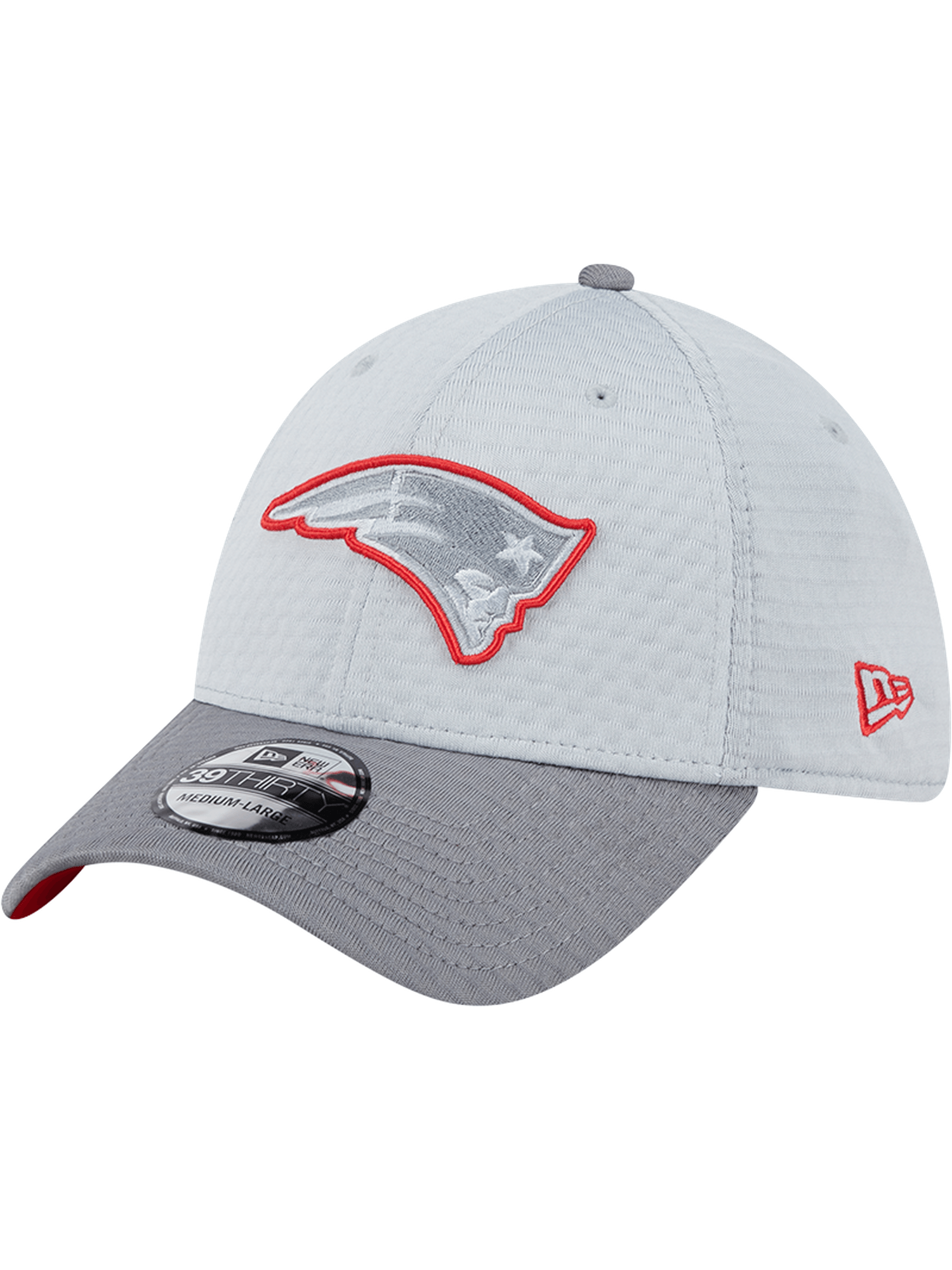 New Era Caps New England Patriots New Era NFL 24 Training 39THIRTY Stretch-Fit Hat - Grey