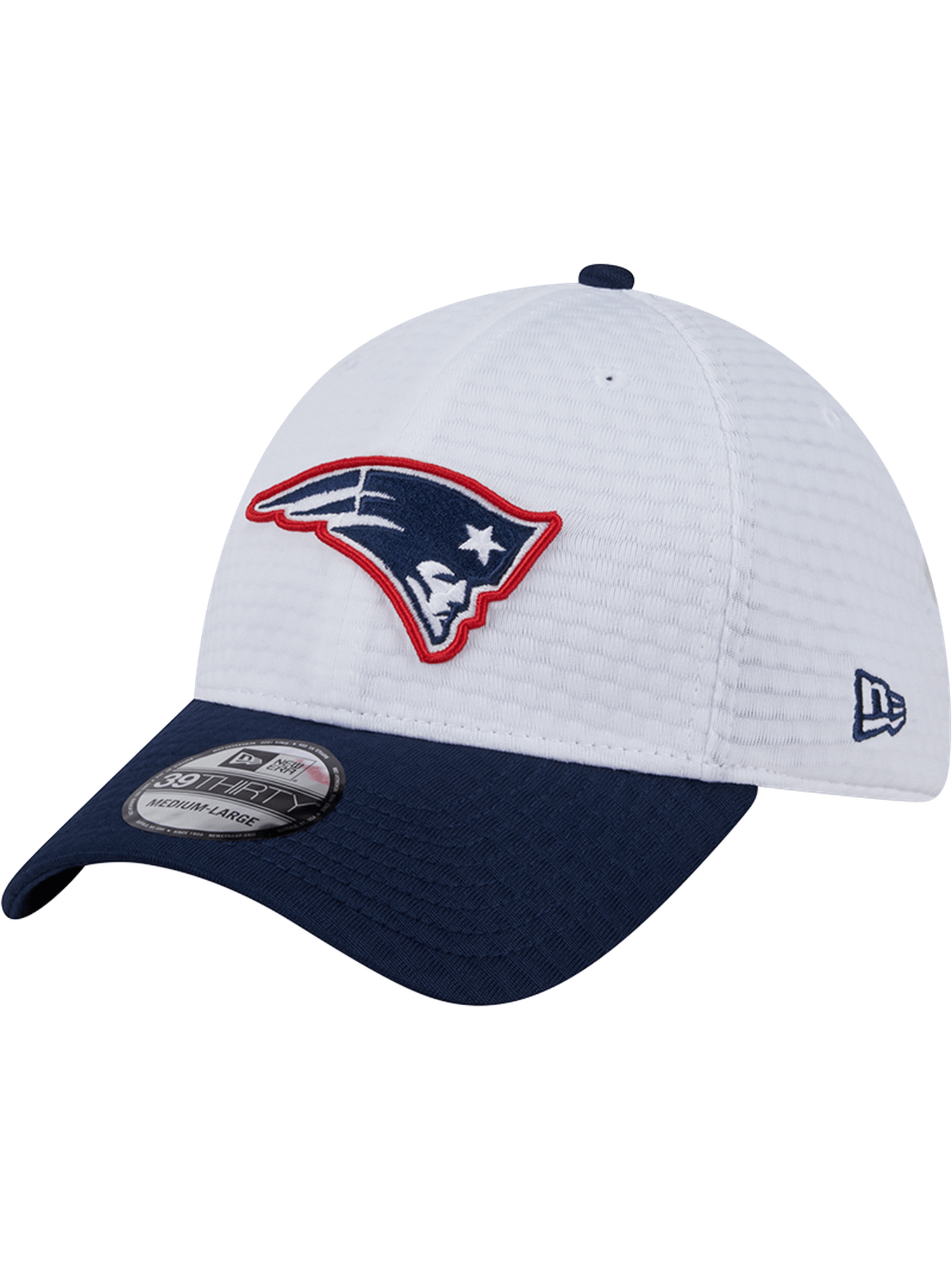 New Era Caps New England Patriots New Era NFL 24 Training 39THIRTY Stretch-Fit Hat - White