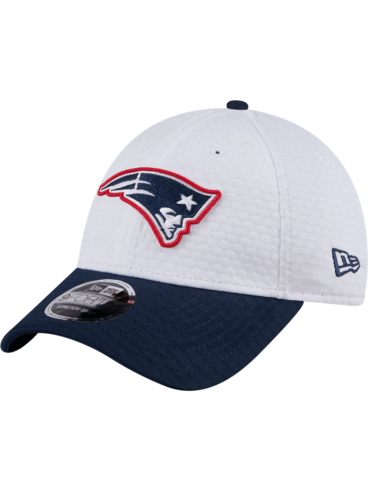 New Era Caps New England Patriots New Era NFL 24 Training 9FORTY Stretch-Snapback Hat - White