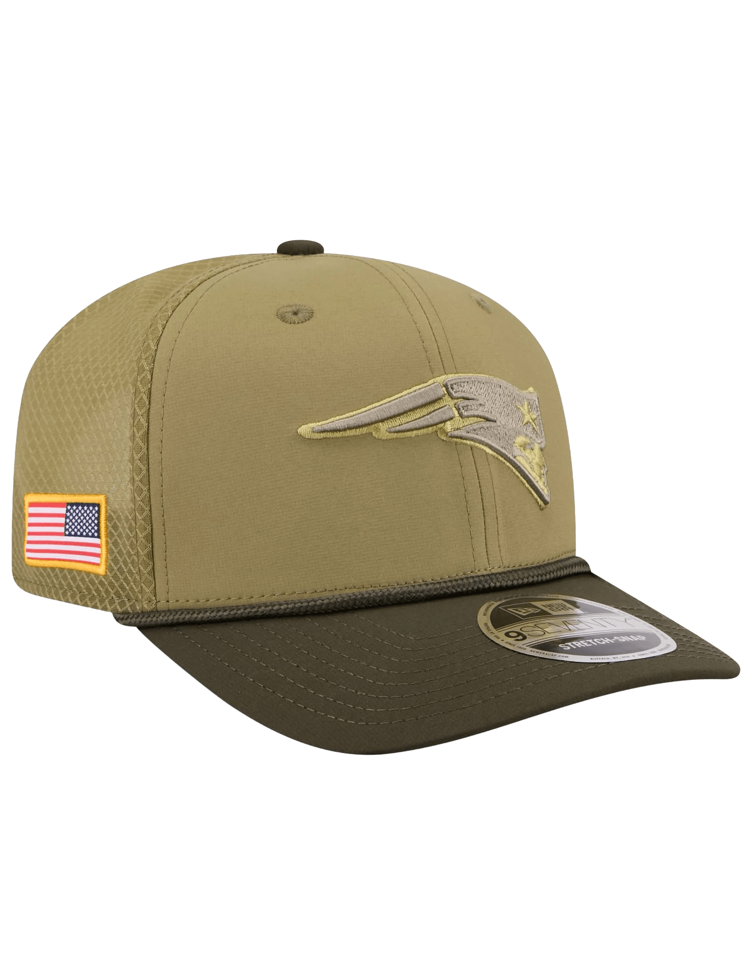 New Era Caps New England Patriots New Era NFL 25 Salute To Service 9SEVENTY Stretch-Snapback Hat