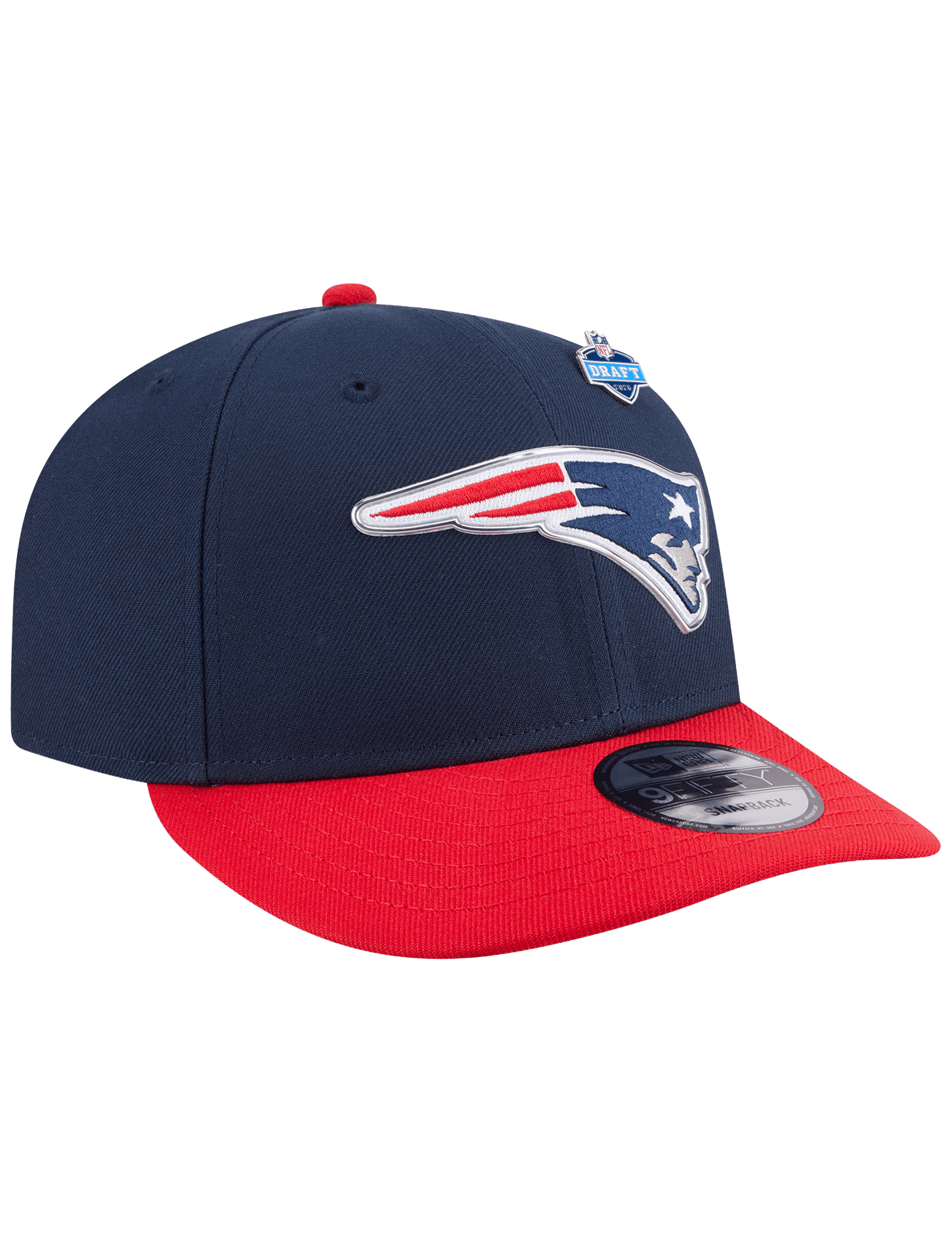 New Era Caps OSFM New England Patriots New Era NFL Draft 26 9FIFTY Pre-Curved Snapback Hat