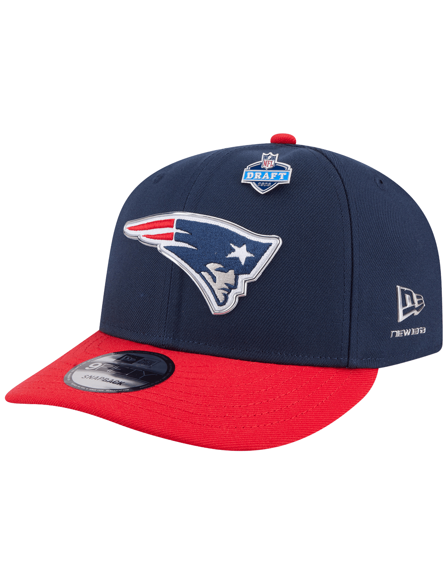 New Era Caps OSFM New England Patriots New Era NFL Draft 26 9FIFTY Pre-Curved Snapback Hat
