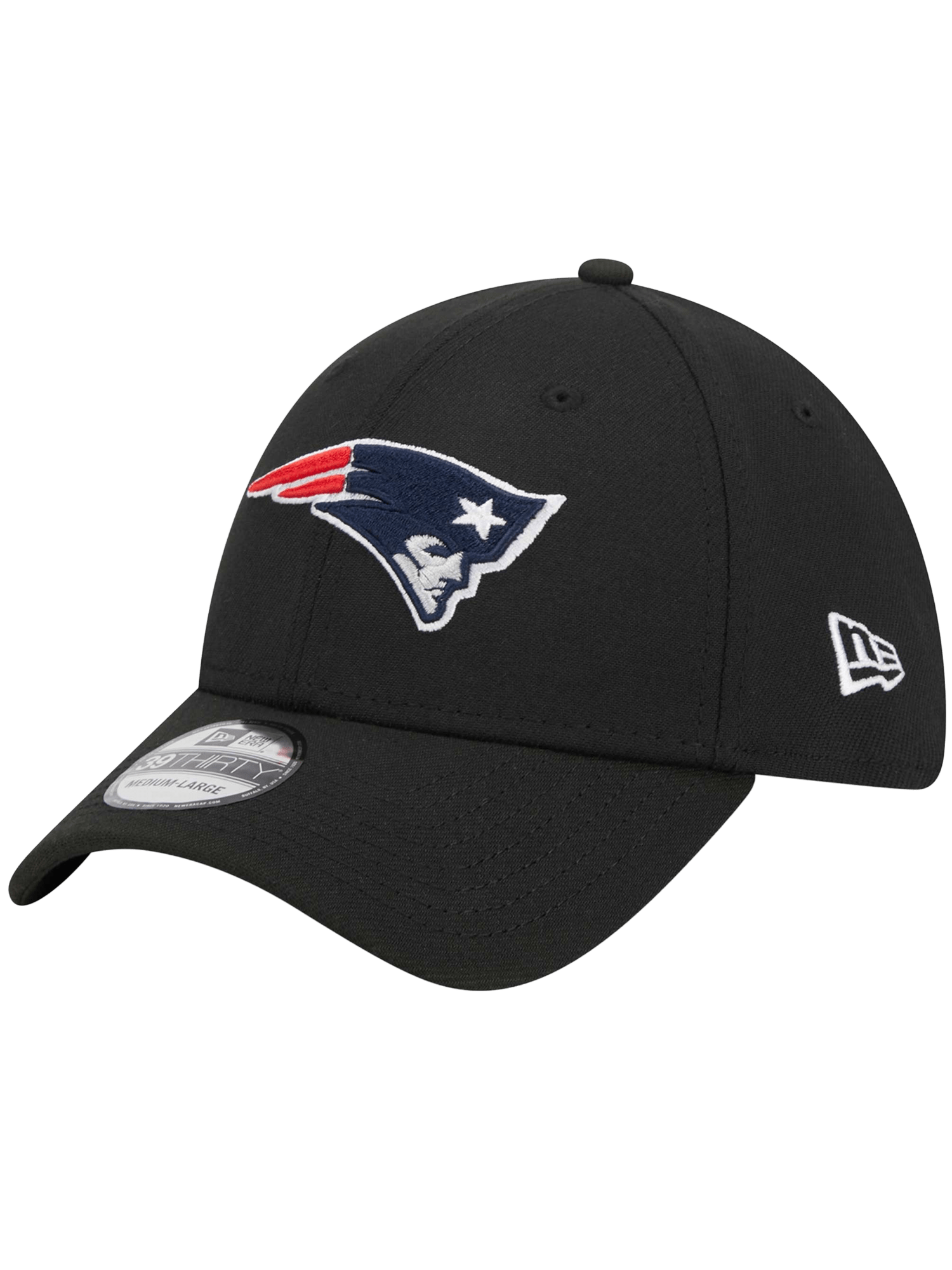 New Era Caps New England Patriots New Era NFL Team 39THIRTY Stretch-Fit Hat - Black