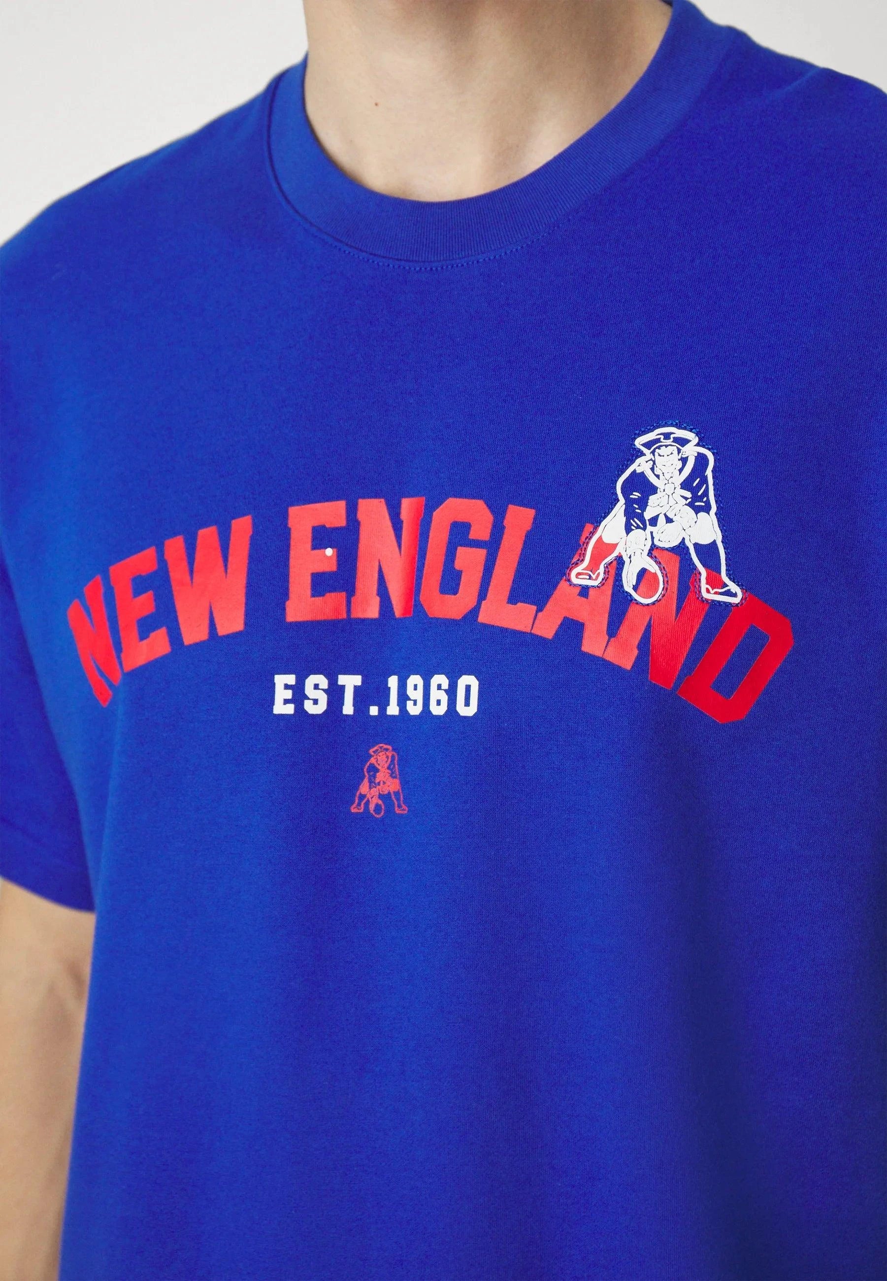 Nike T-Shirts New England Patriots Nike NFL Rewind Oversized Heavyweight T-Shirt - Blue