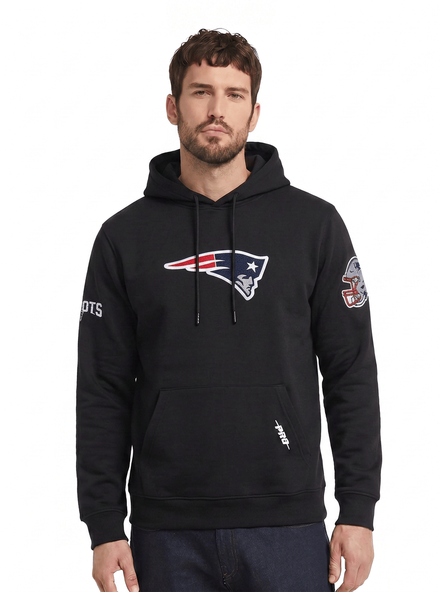 Pro Standard Jumpers New England Patriots Pro Standard NFL Team Chenille Flex Hoodie Jumper - Black