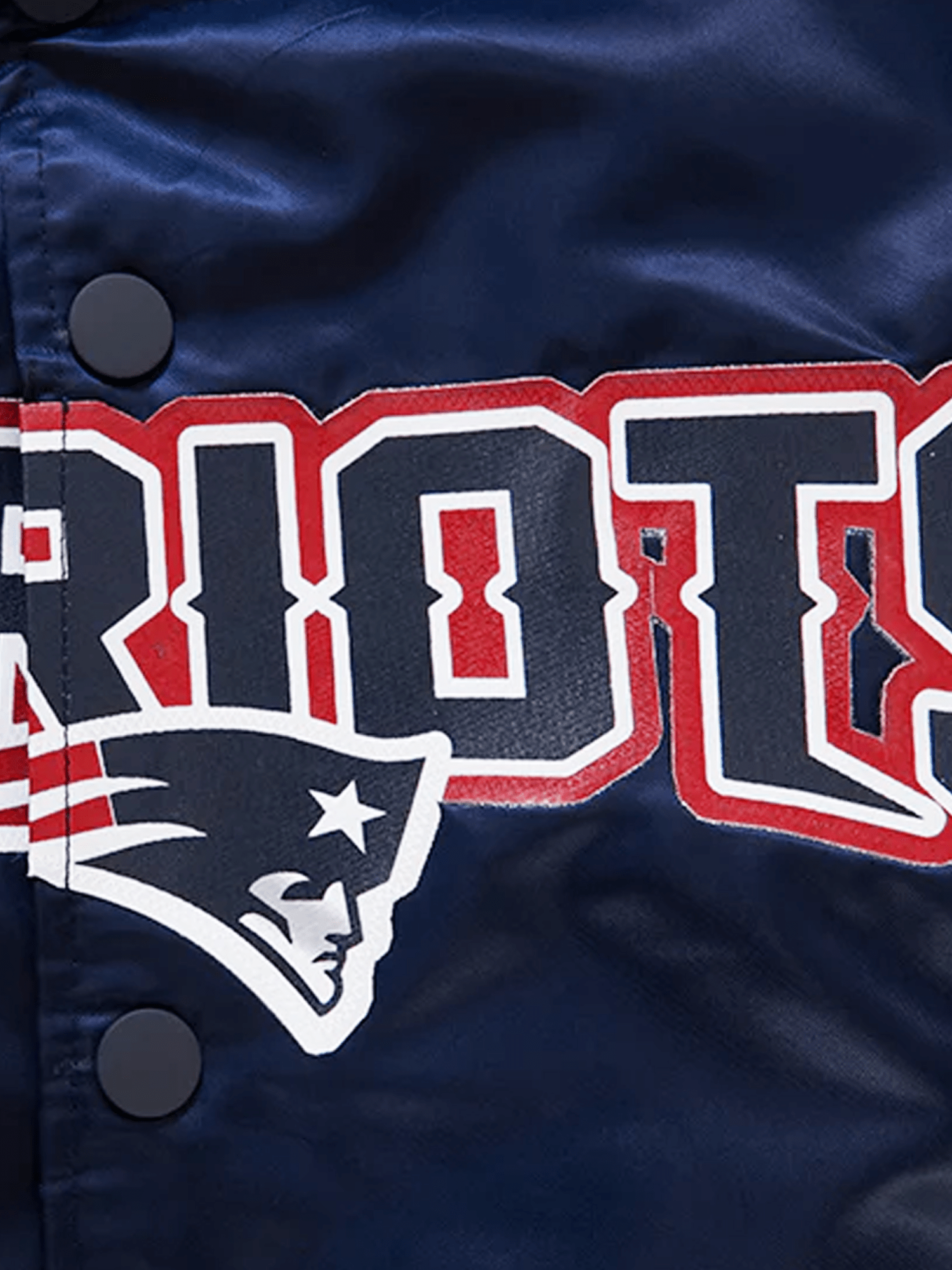 Pro Standard Jackets New England Patriots Pro Standard NFL Team Classic Satin Button Jacket - Navy