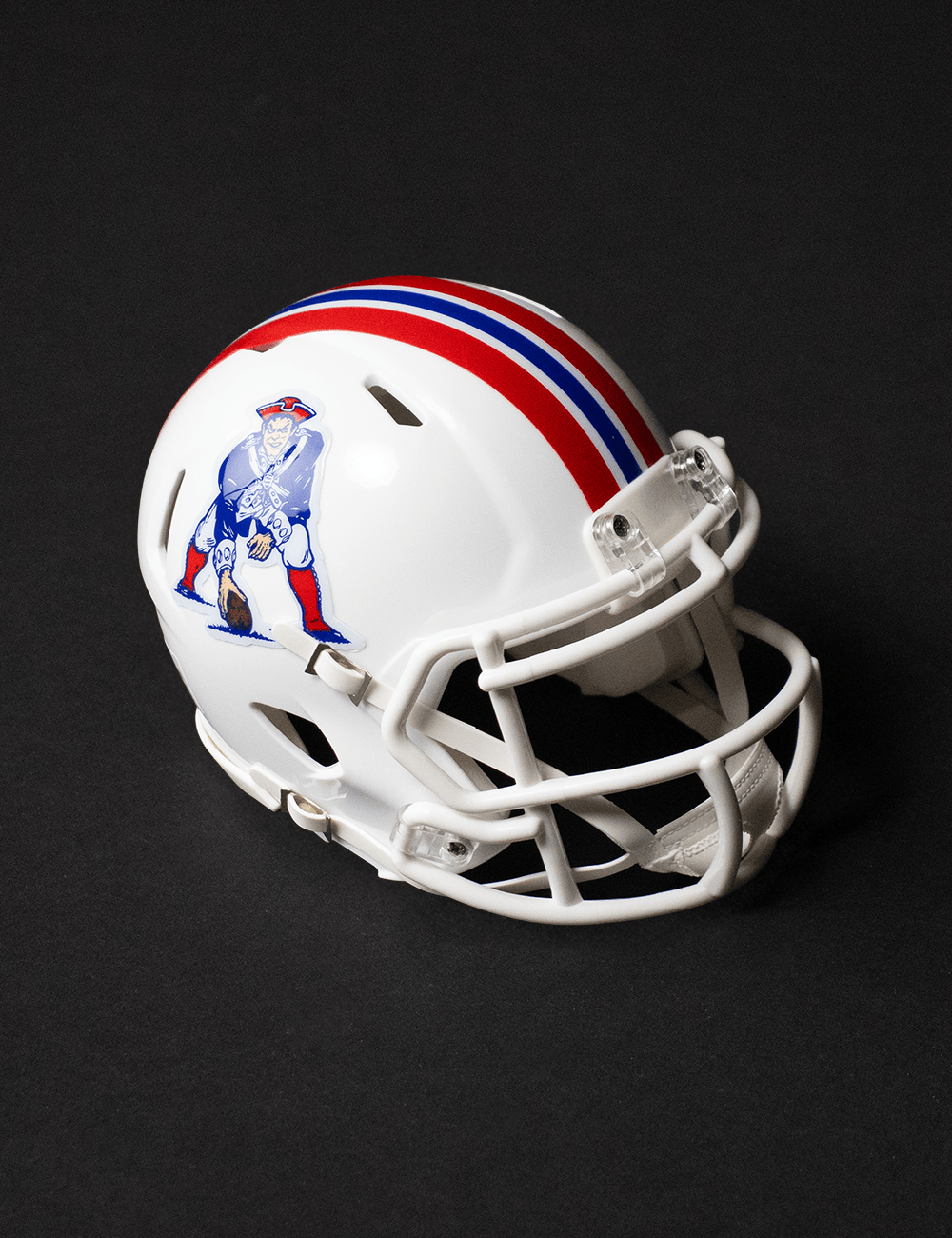 Riddell Helmets New England Patriots Riddell NFL Throwback Speed Replica Mini Size Helmet