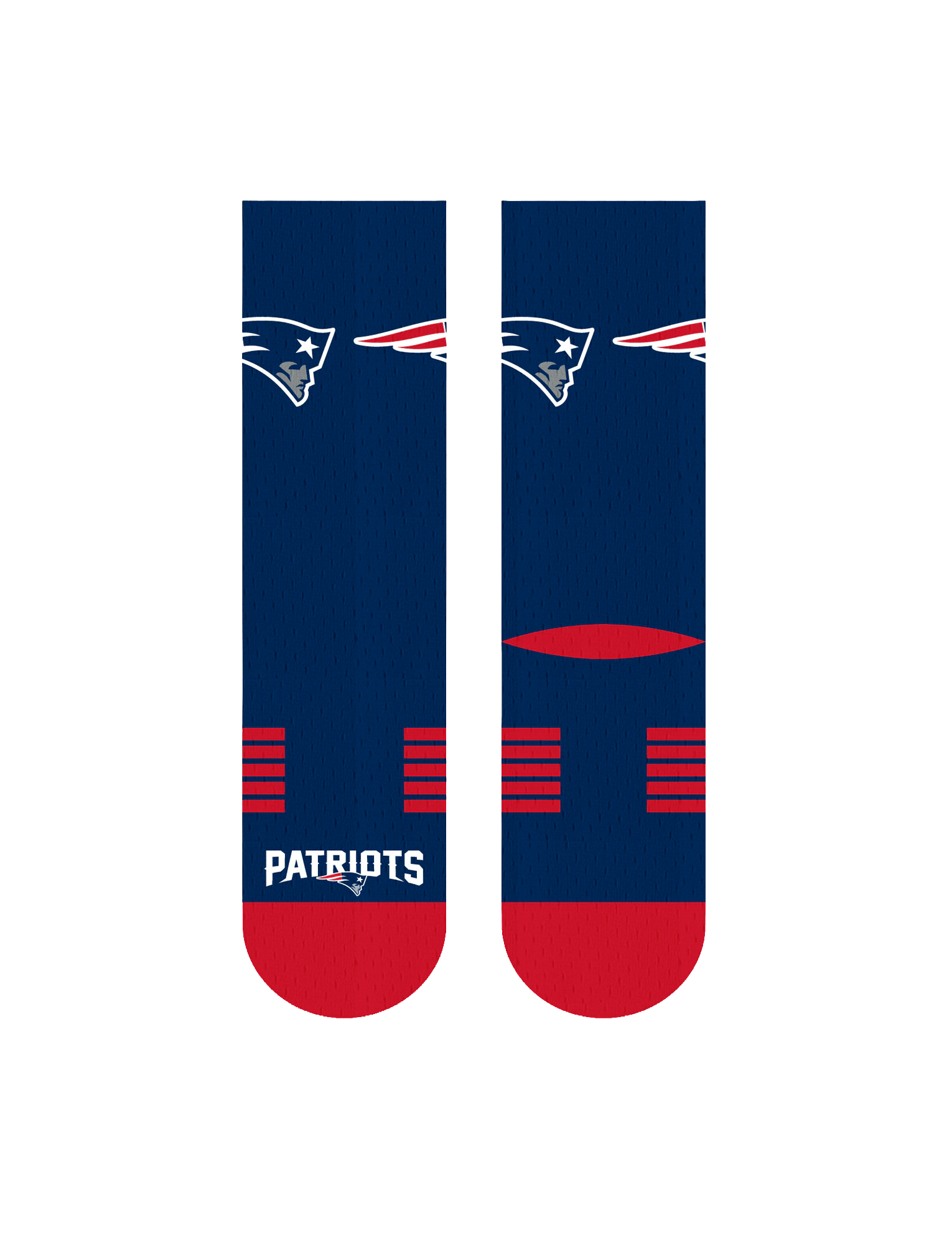 Strideline Socks Large (9-12 US) New England Patriots Strideline NFL Team Premier Flex-Stretch Crew Socks