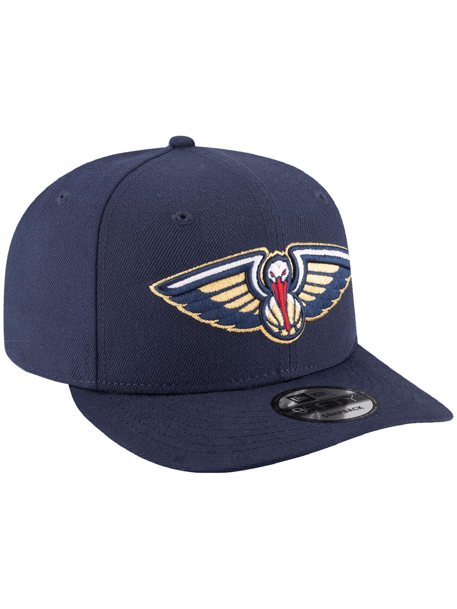 New Era Caps New Orleans Pelicans New Era NBA Team 9FIFTY Pre-Curved Snapback Hat - Navy