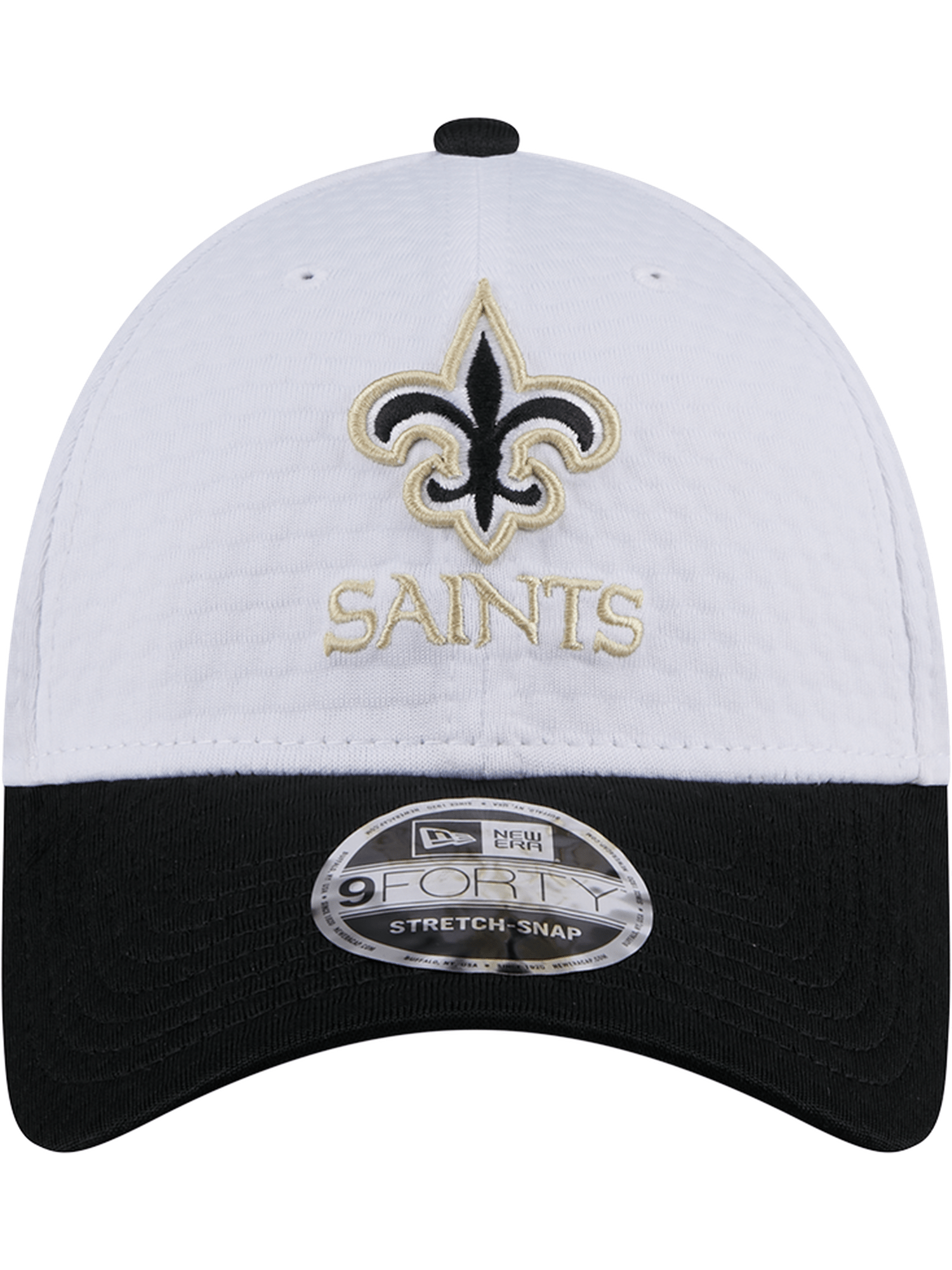 New Era Caps New Orleans Saints New Era NFL 24 Training 9FORTY Stretch-Snapback Hat - White
