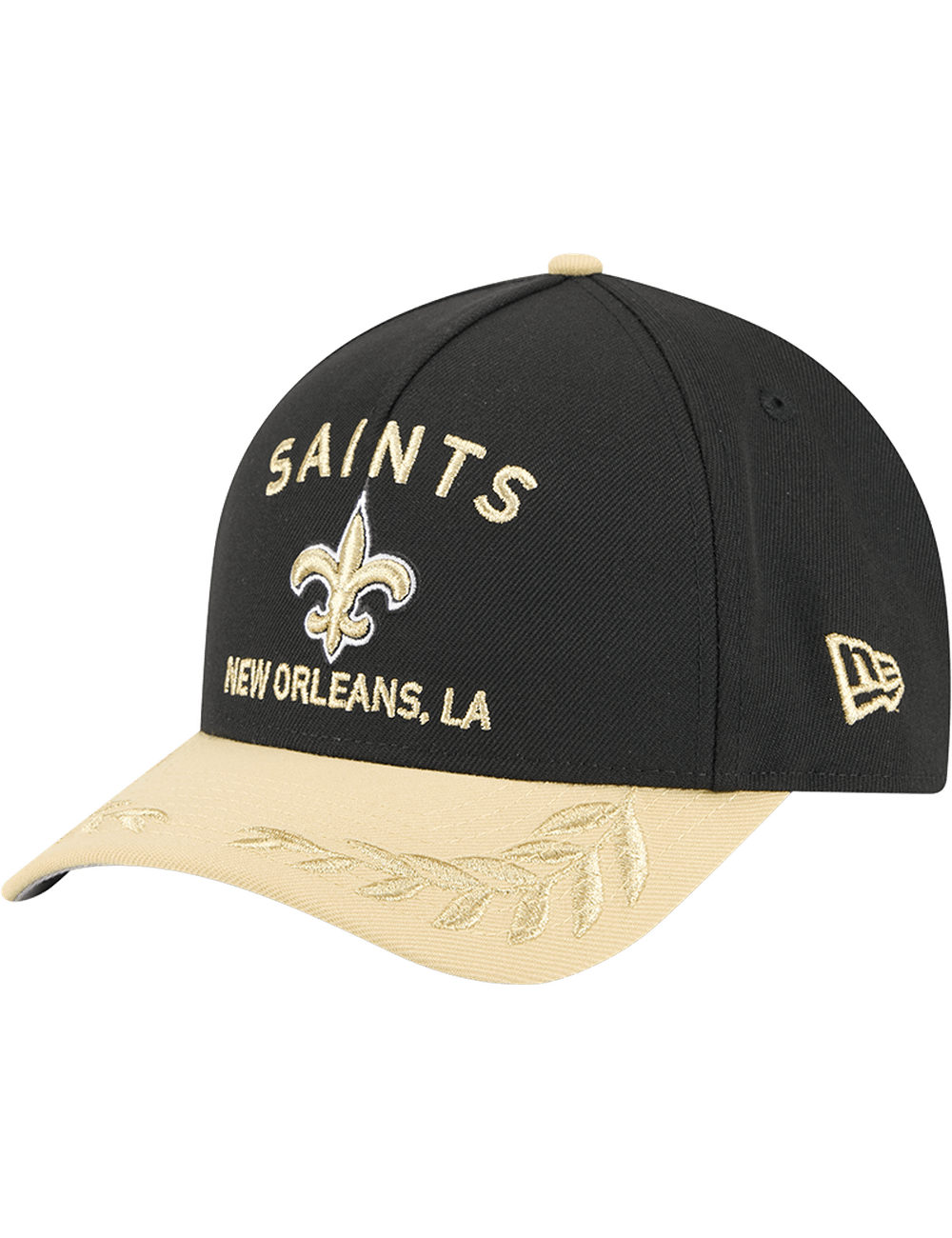 New Era Caps New Orleans Saints New Era NFL 25 Draft 9FORTY M-Crown Snapback Hat - Black