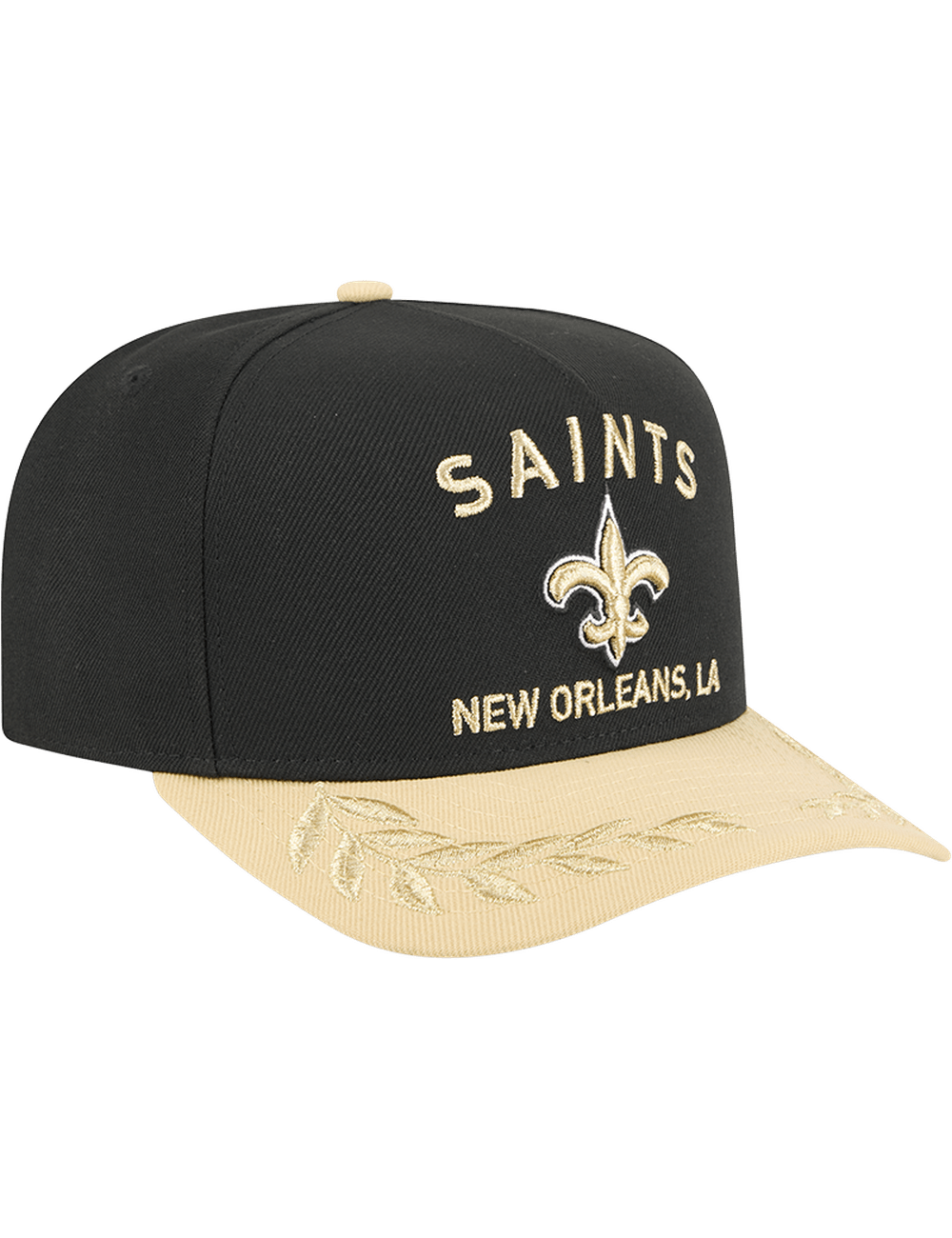 New Era Caps New Orleans Saints New Era NFL 25 Draft Pre-Curved 9FIFTY A-Frame Snapback Hat - Black