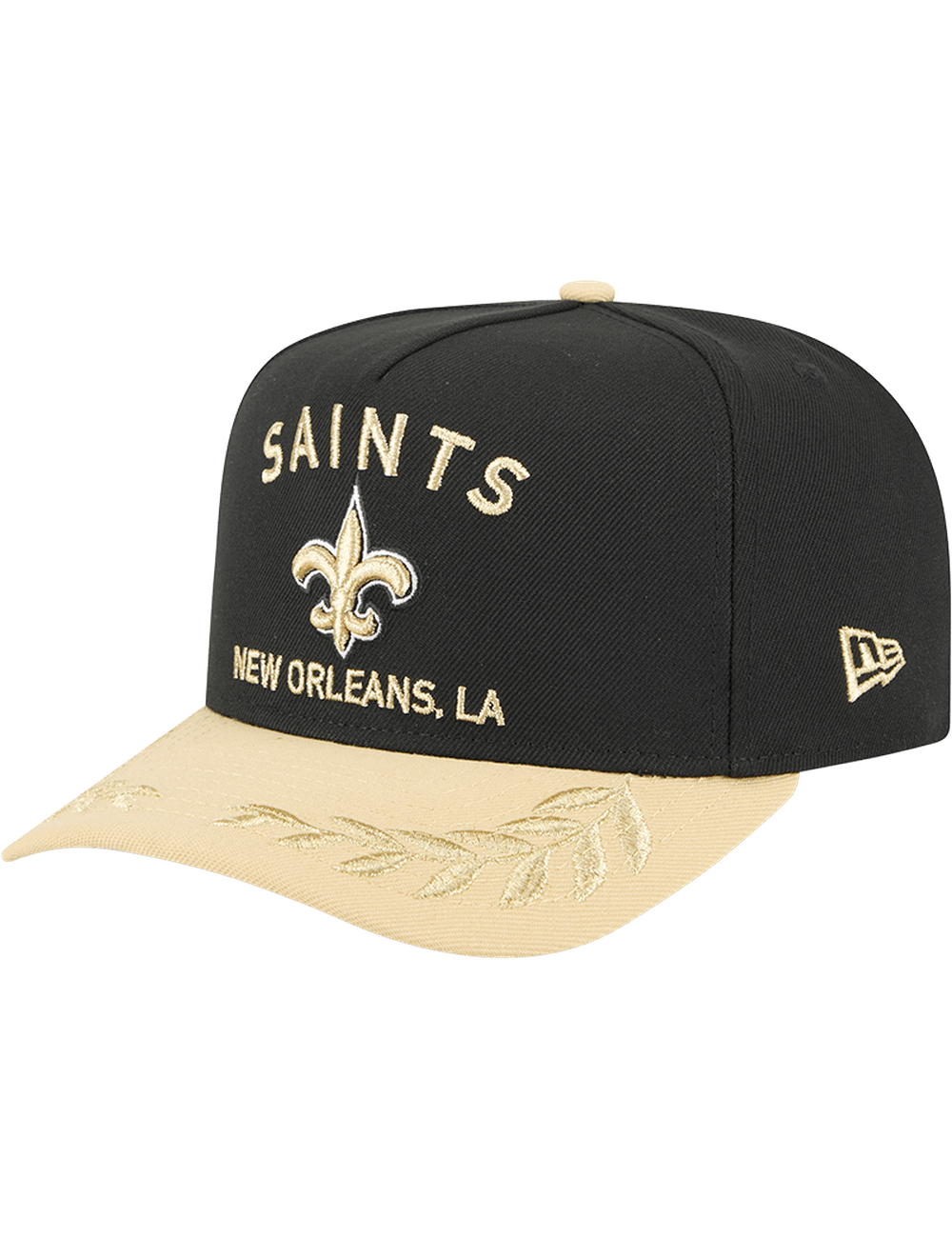 New Era Caps New Orleans Saints New Era NFL 25 Draft Pre-Curved 9FIFTY A-Frame Snapback Hat - Black