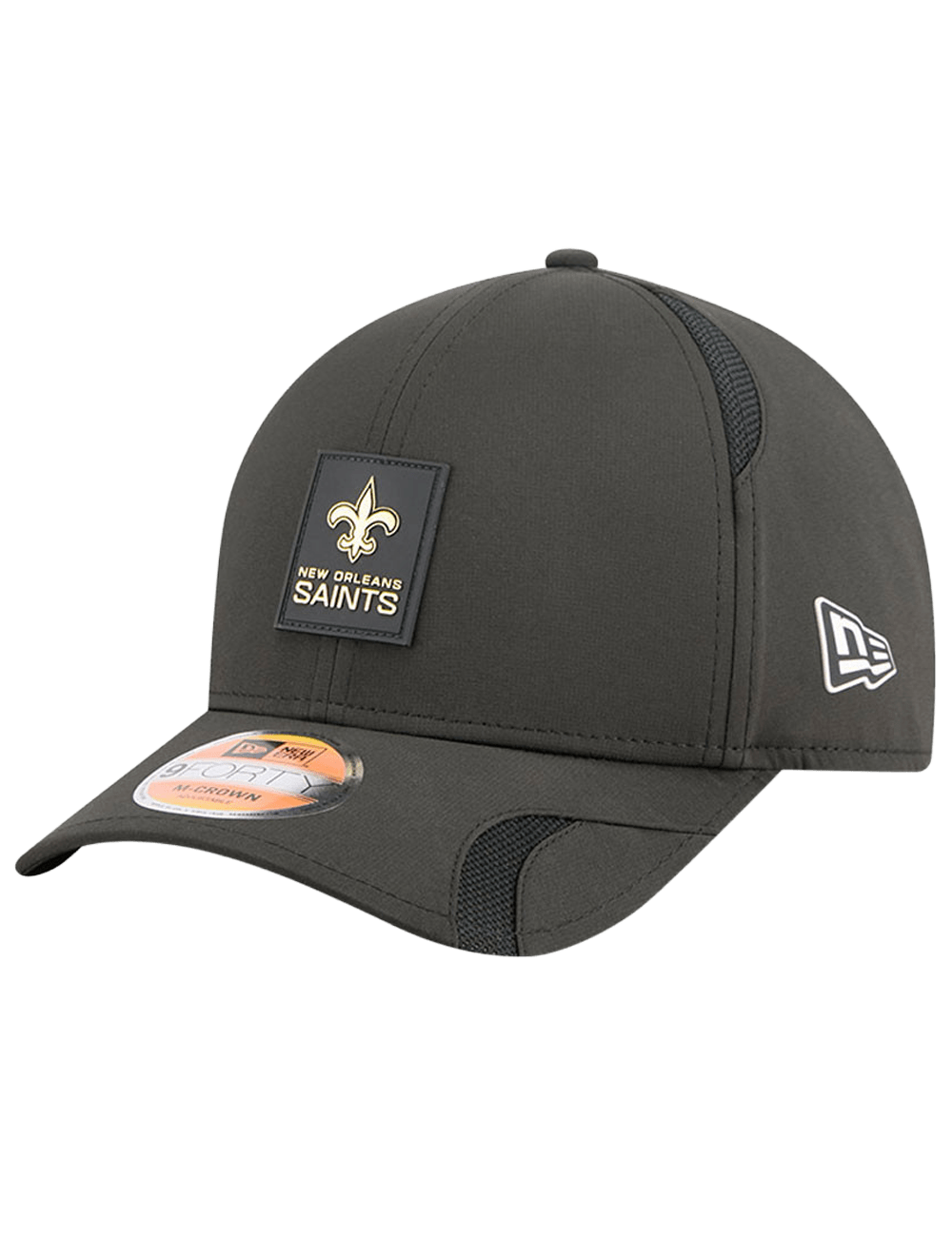 New Era Caps New Orleans Saints New Era NFL 25 Sideline 9FORTY M-Crown Snapback Hat - Black