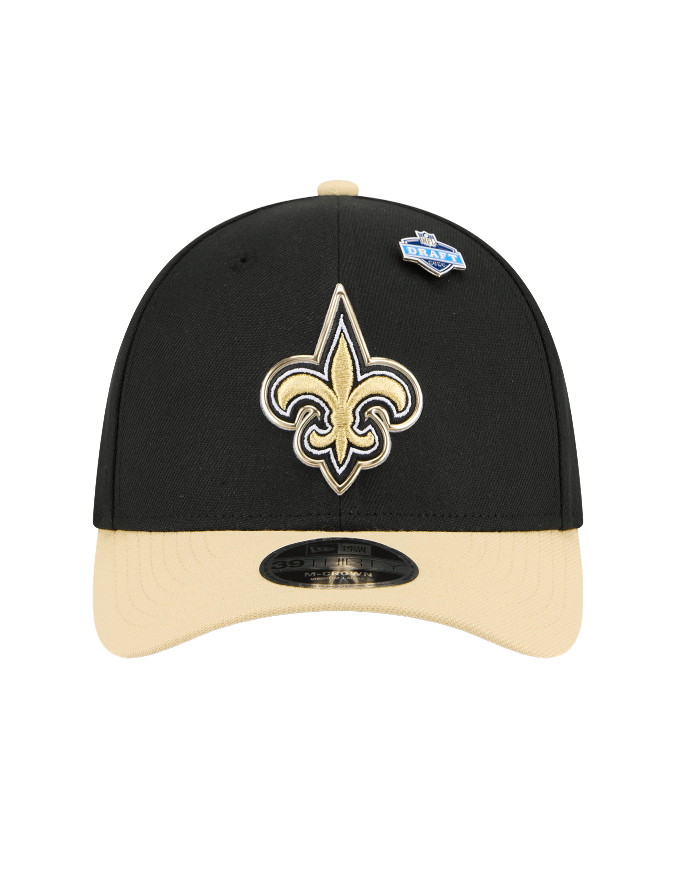 New Era Caps M/L New Orleans Saints New Era NFL Draft 26 39THIRTY M-Crown Stretch-Fit Hat