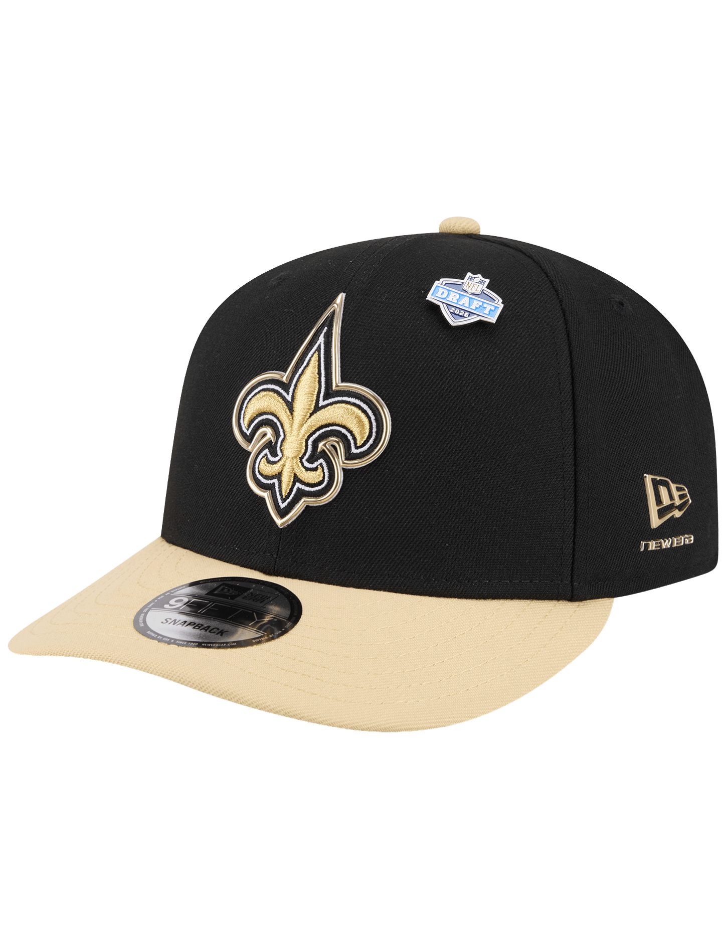 New Era Caps OSFM New Orleans Saints New Era NFL Draft 26 9FIFTY Pre-Curved Snapback Hat