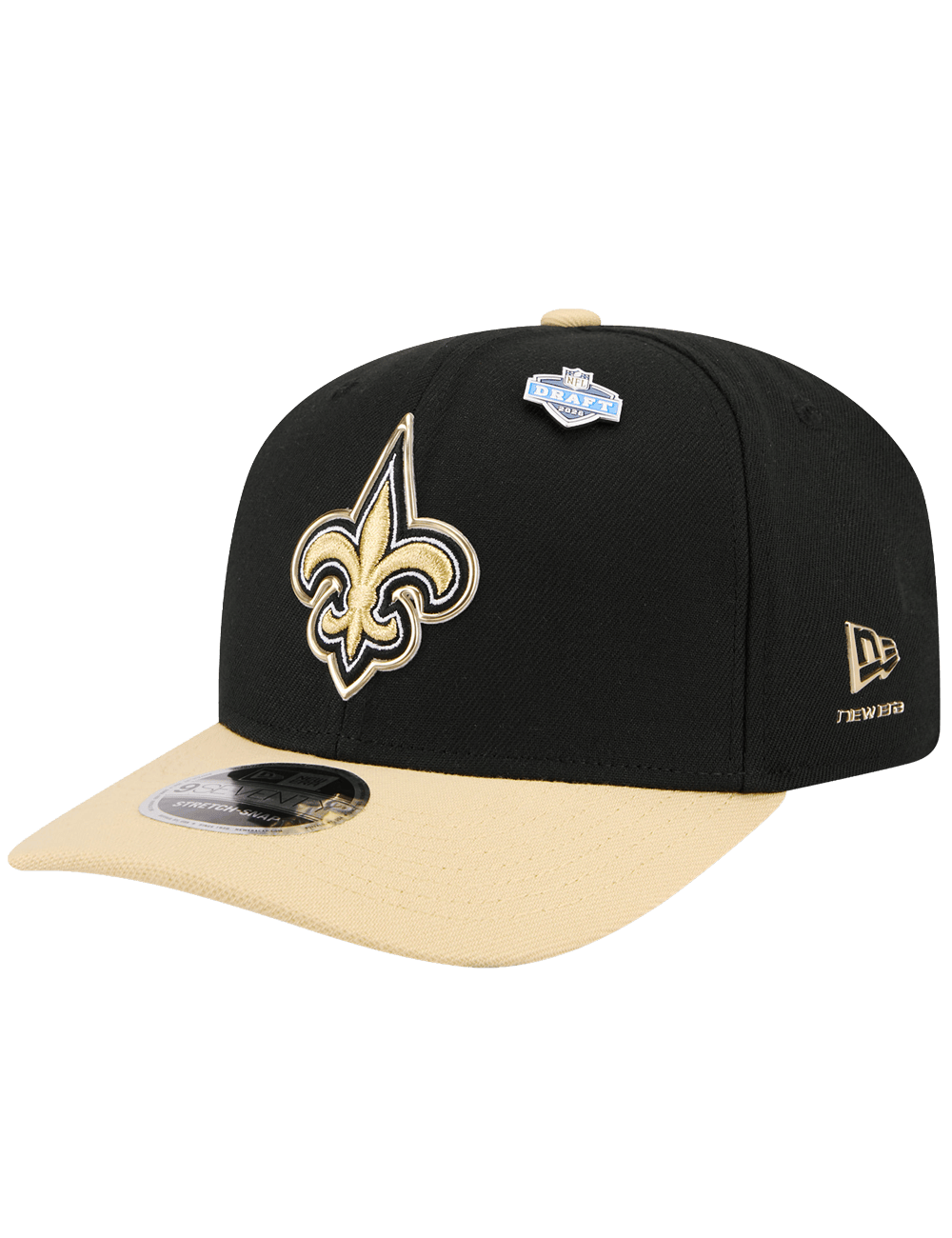 New Era Caps OSFM New Orleans Saints New Era NFL Draft 26 9SEVENTY Stretch-Snapback Hat