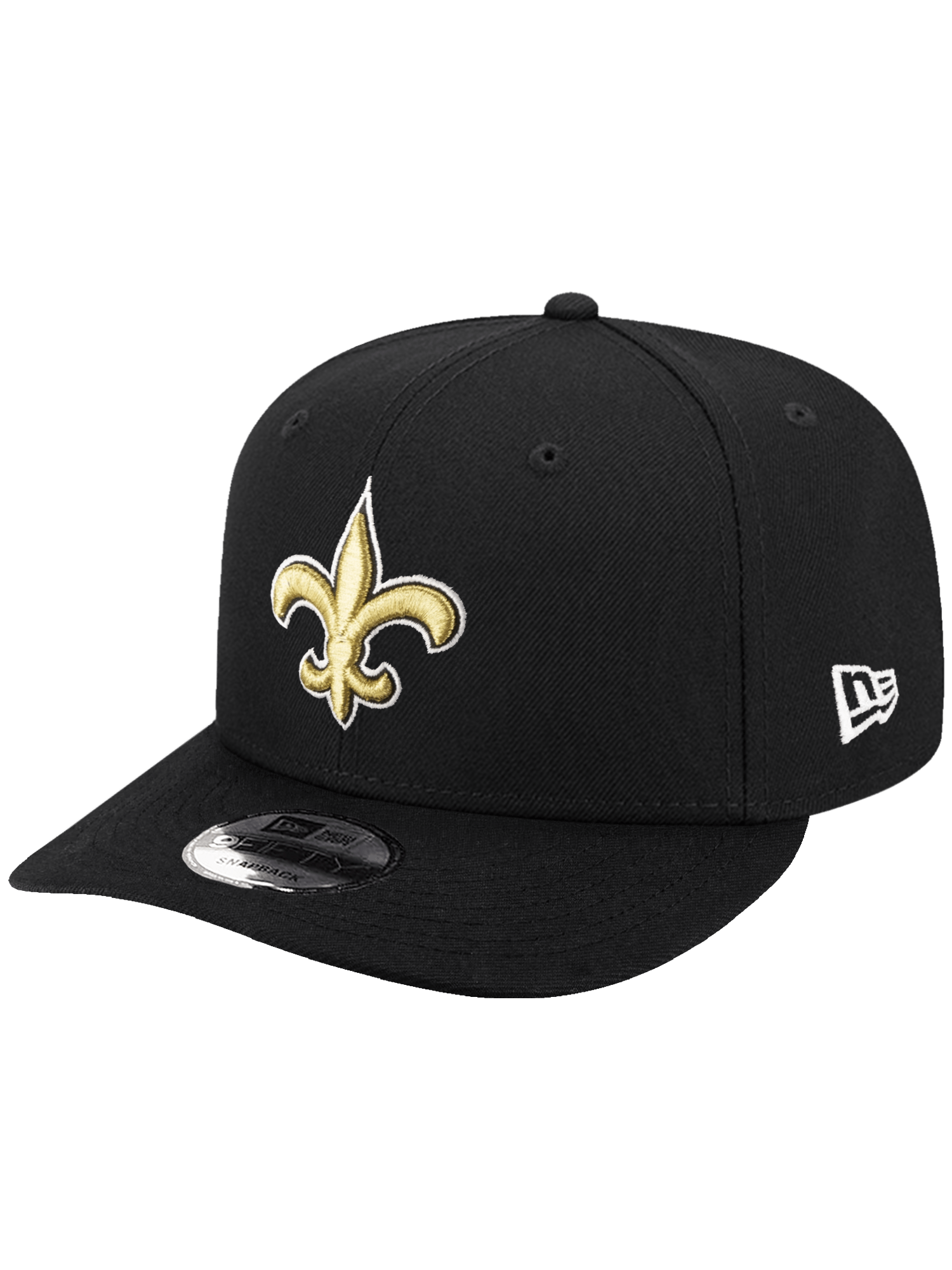 New Era Caps New Orleans Saints New Era NFL Team 9FIFTY Pre-Curved Snapback Hat - Black