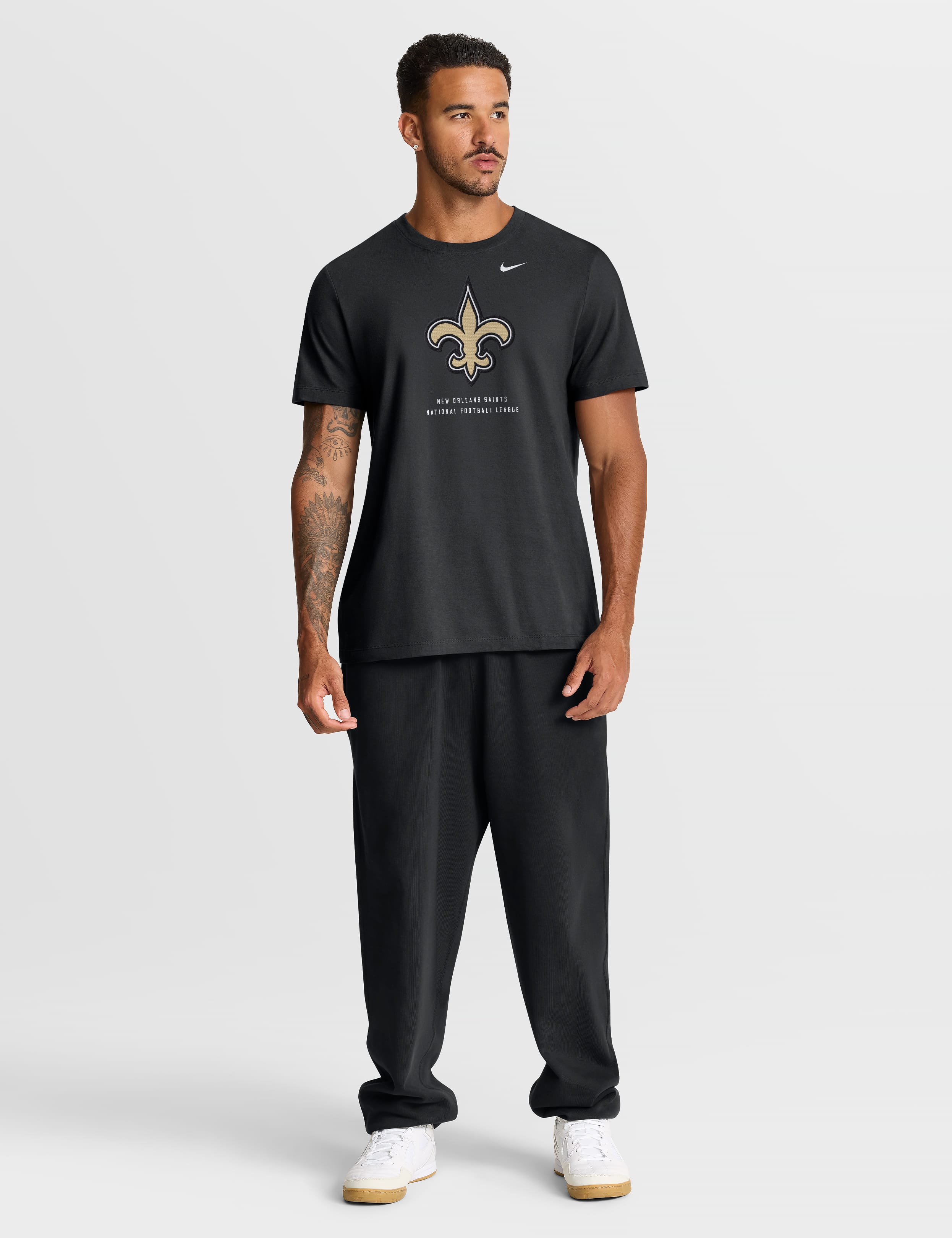 Nike T-Shirts New Orleans Saints Nike NFL Property Of Cotton T-Shirt - Black