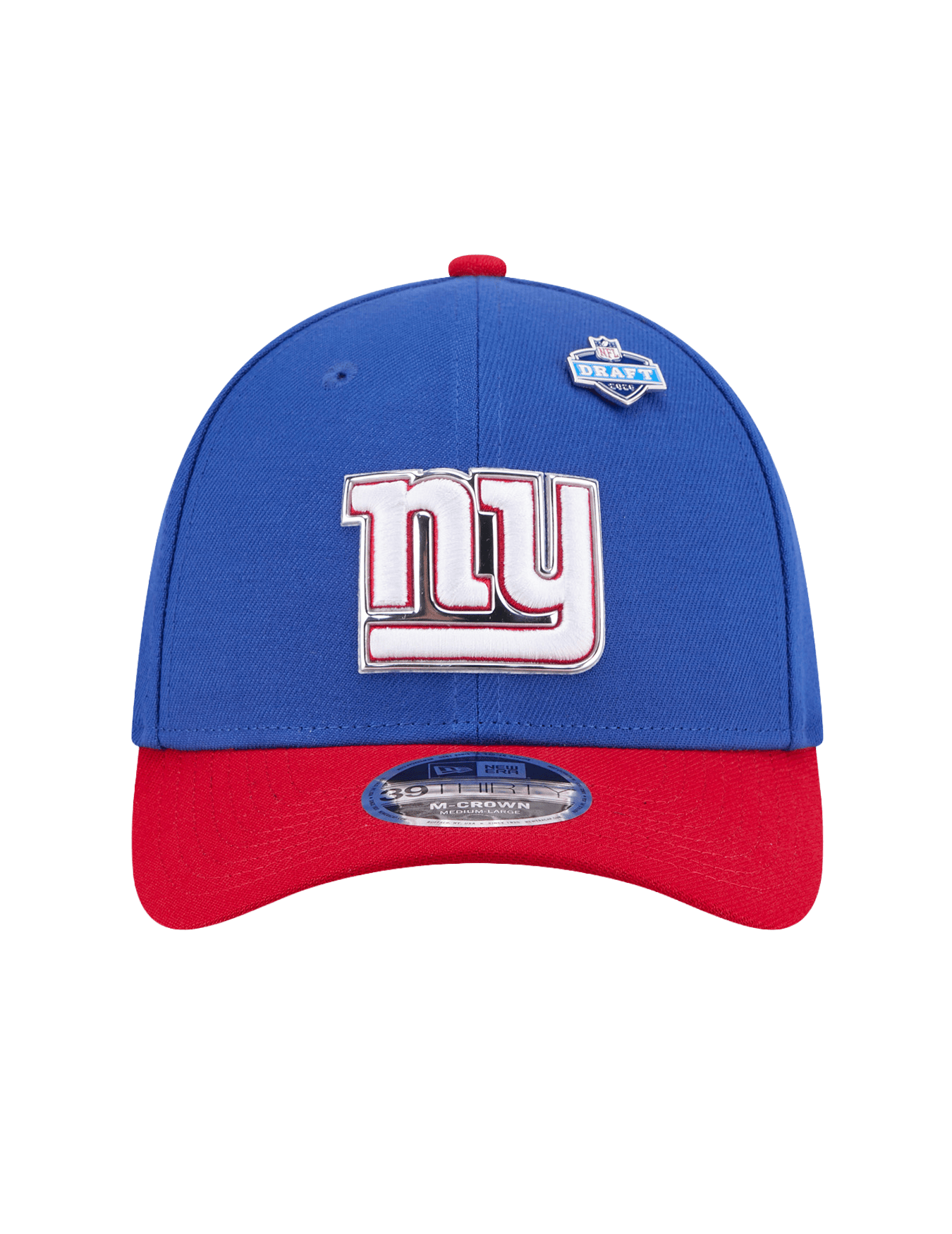 New Era Caps M/L New York Giants New Era NFL Draft 26 39THIRTY M-Crown Stretch-Fit Hat