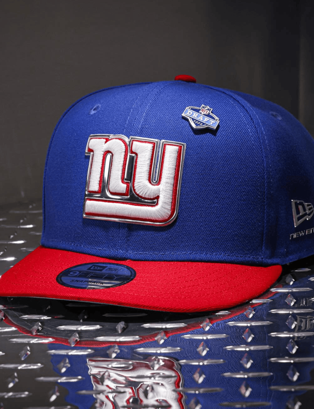New Era Caps OSFM New York Giants New Era NFL Draft 26 9FIFTY Pre-Curved Snapback Hat