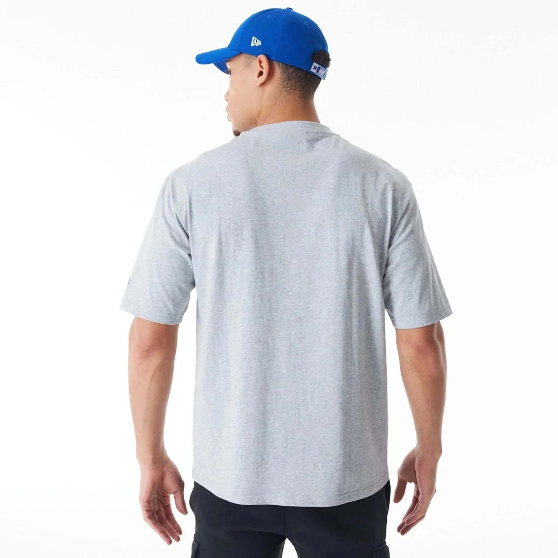 New Era T-Shirts New York Giants New Era NFL Helmet T-Shirt - Grey Marle
