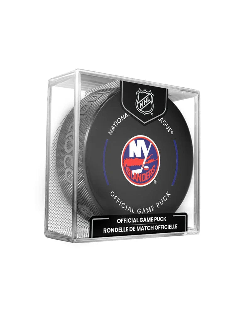 Inglasco Pucks New York Islanders Inglasco NHL 24-25 Official Game Puck In Cube