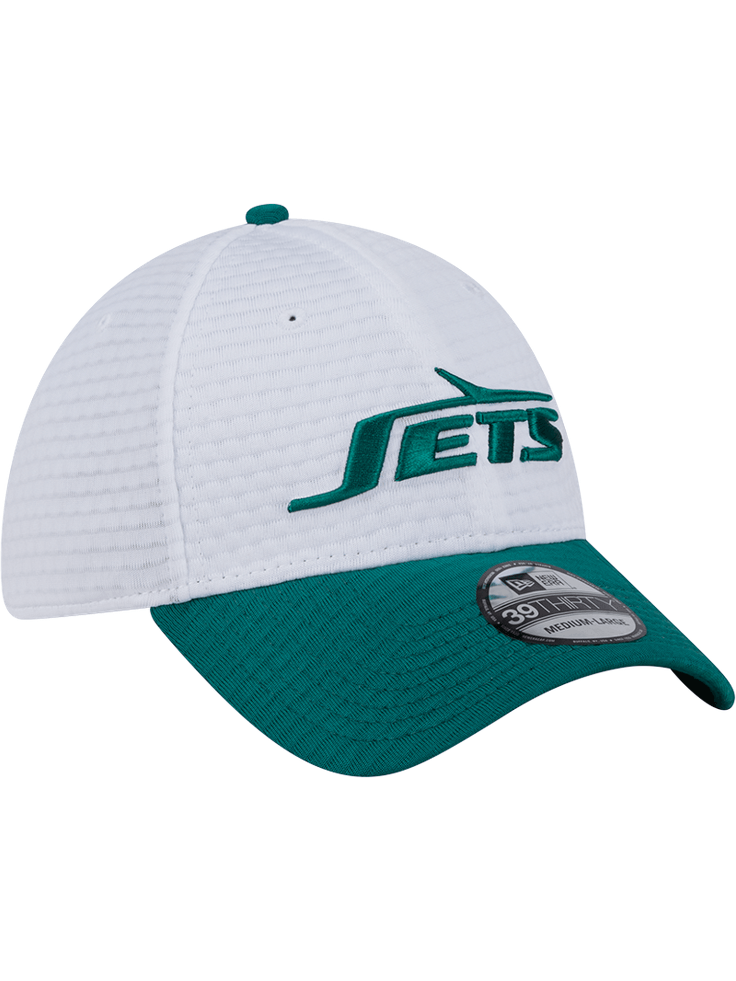 New Era Caps New York Jets New Era NFL 24 Training 39THIRTY Stretch-Fit Hat - White