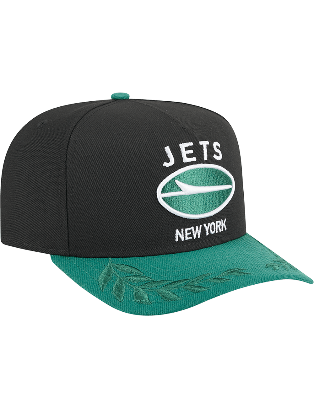 New Era Caps New York Jets New Era NFL 25 Draft Pre-Curved 9FIFTY A-Frame Snapback Hat - Black