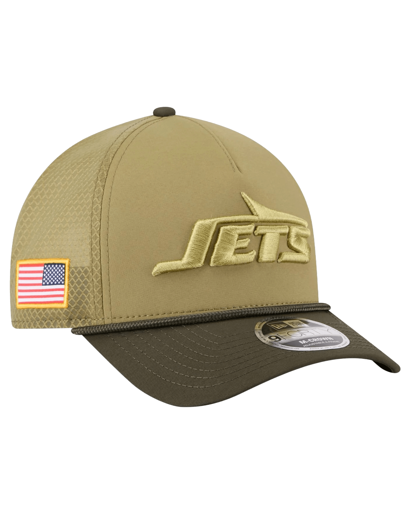 New Era Caps New York Jets New Era NFL 25 Salute To Service 9FORTY M-Crown Snapback Hat