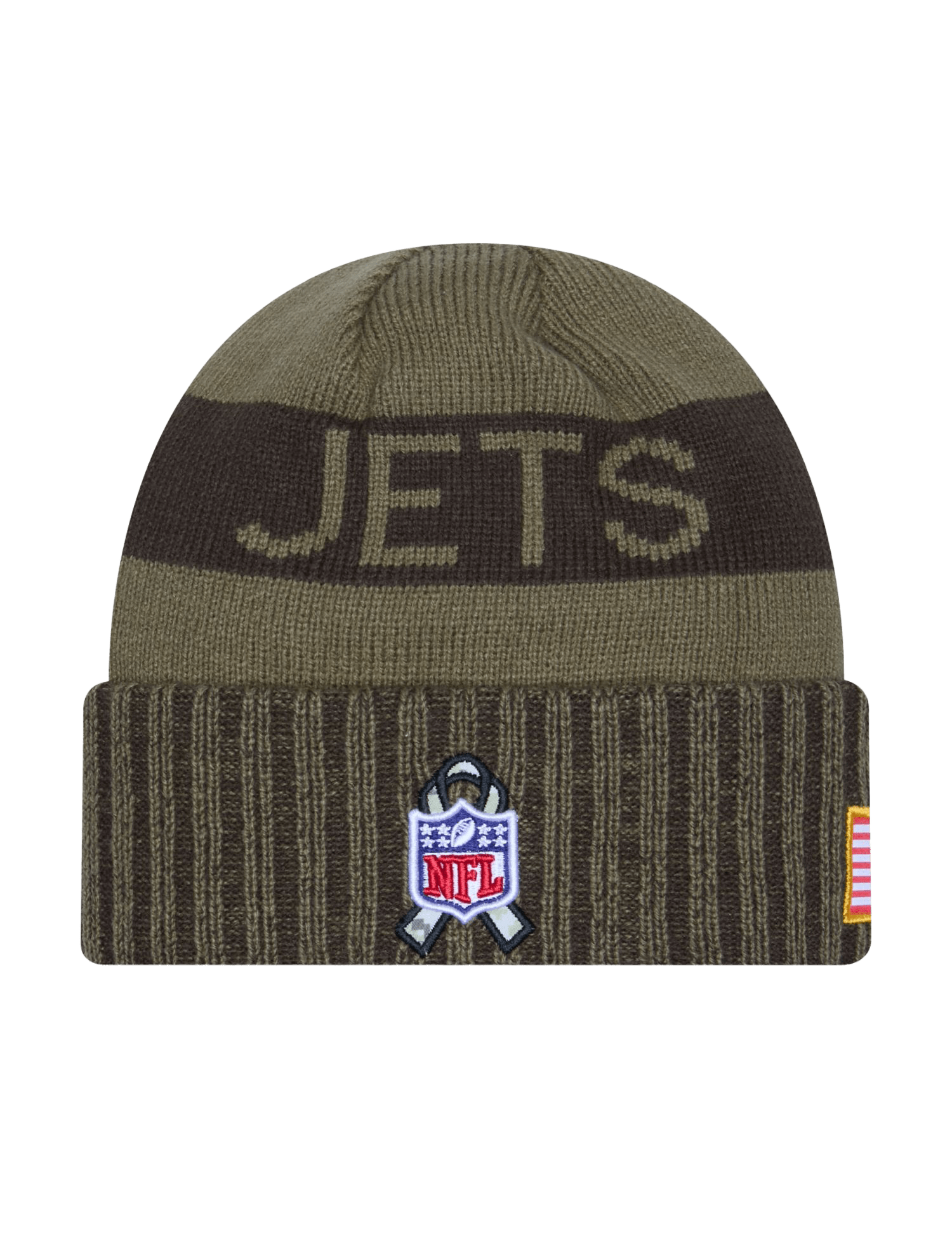 New Era Beanies New York Jets New Era NFL 25 Salute To Service Knit Beanie