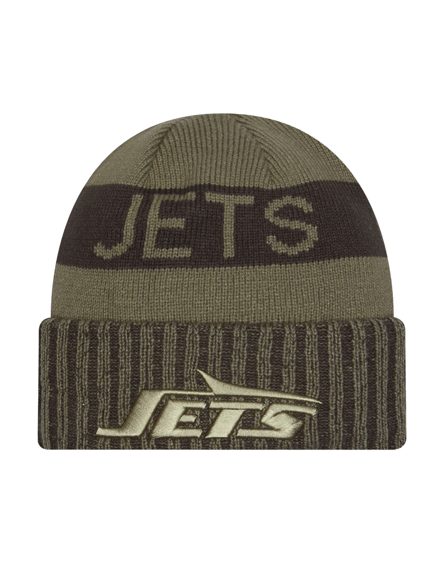 New Era Beanies New York Jets New Era NFL 25 Salute To Service Knit Beanie