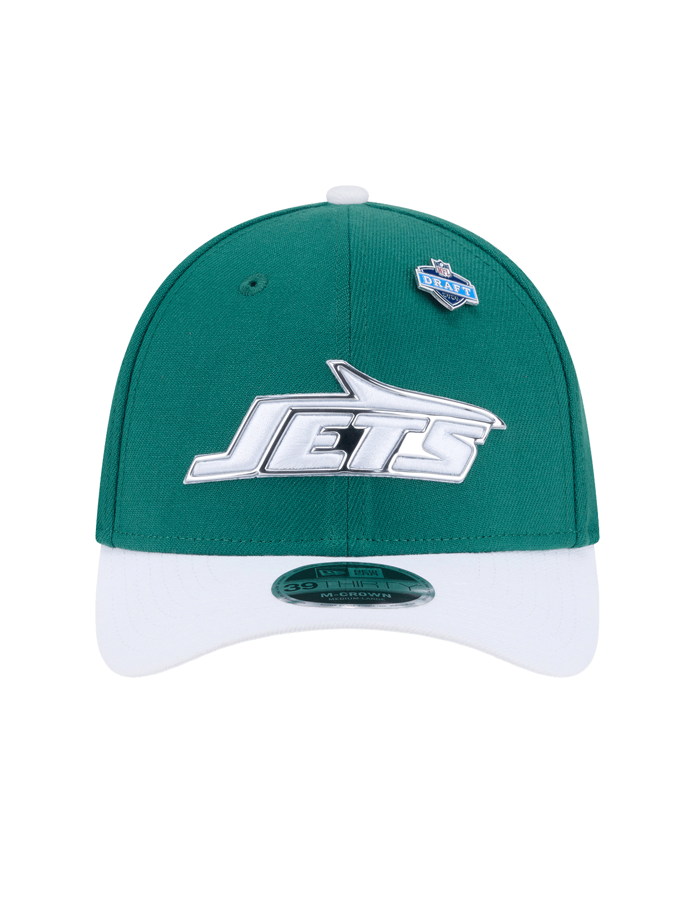 New Era Caps M/L New York Jets New Era NFL Draft 26 39THIRTY M-Crown Stretch-Fit Hat