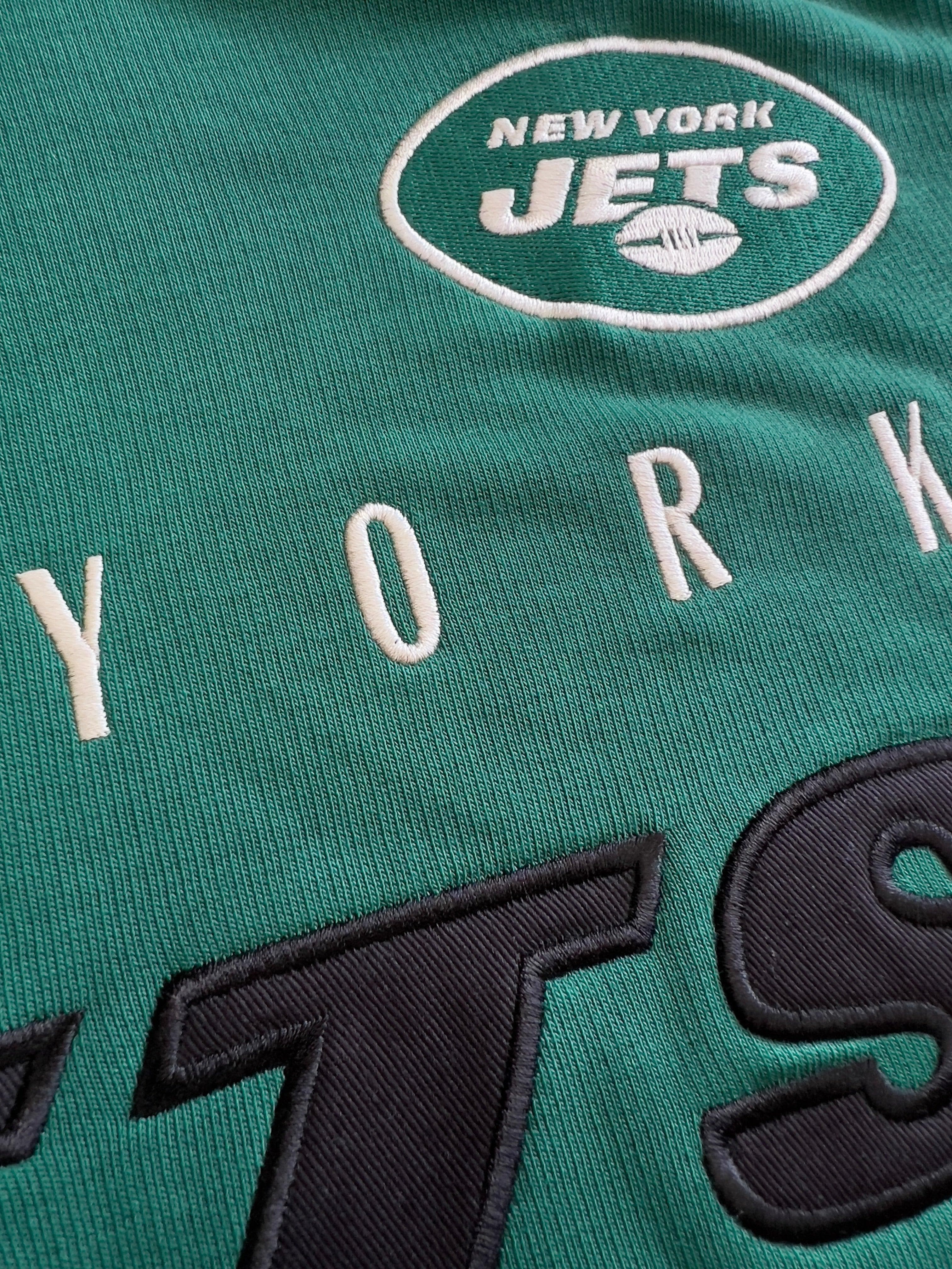 New Era Jumpers New York Jets New Era NFL Patched Oversized Hoodie Jumper - Green