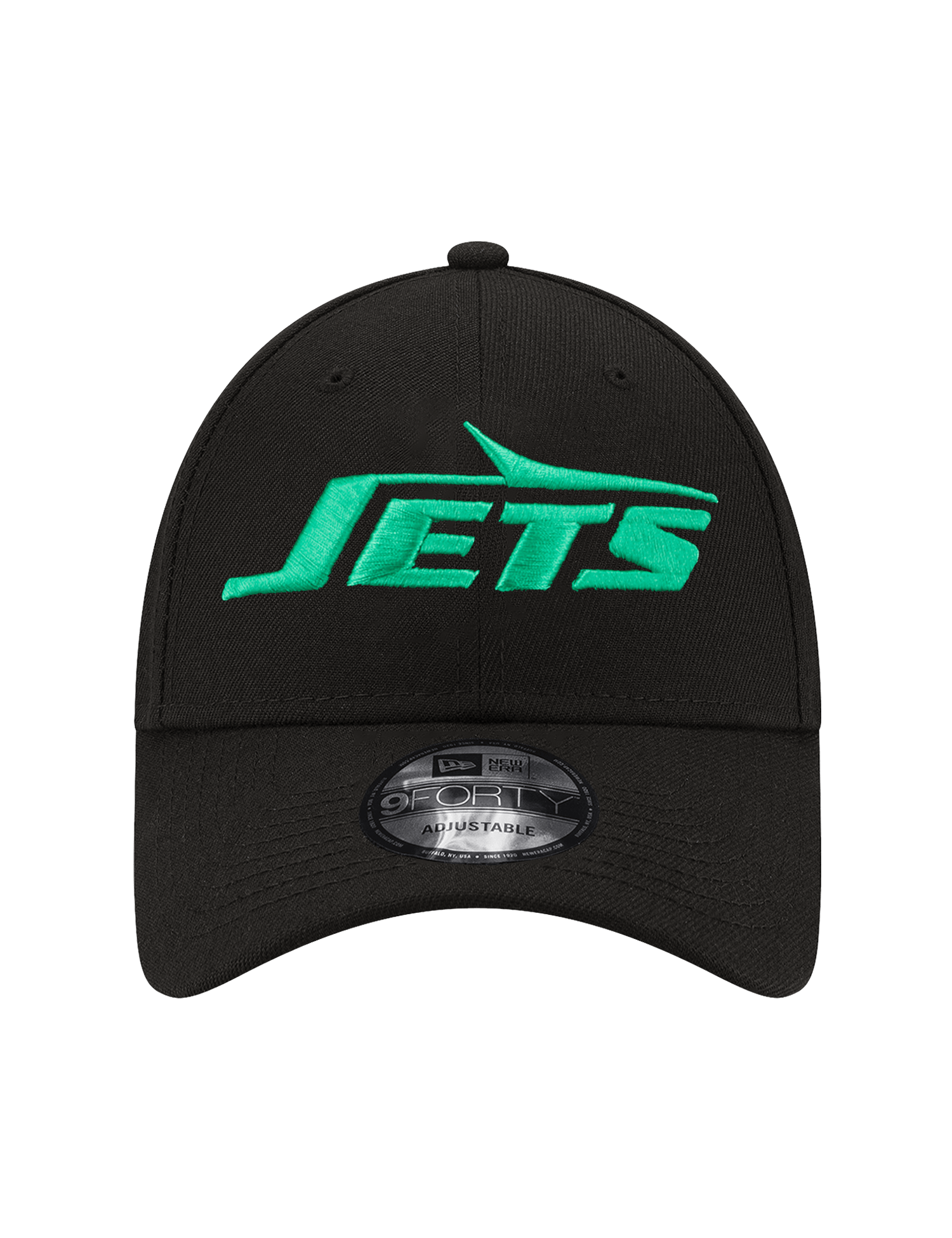 New Era Caps New York Jets New Era NFL Wordmark 9FORTY Snapback Hat - Black