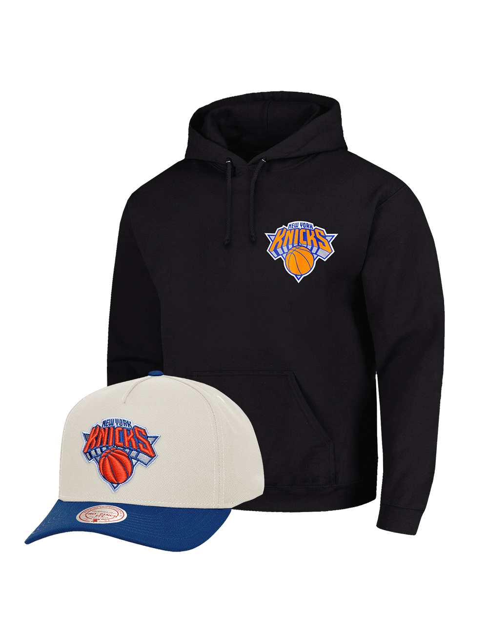 US Sports HQ Bundles New York Knicks NBA Snapback Hat & Hoodie Bundle