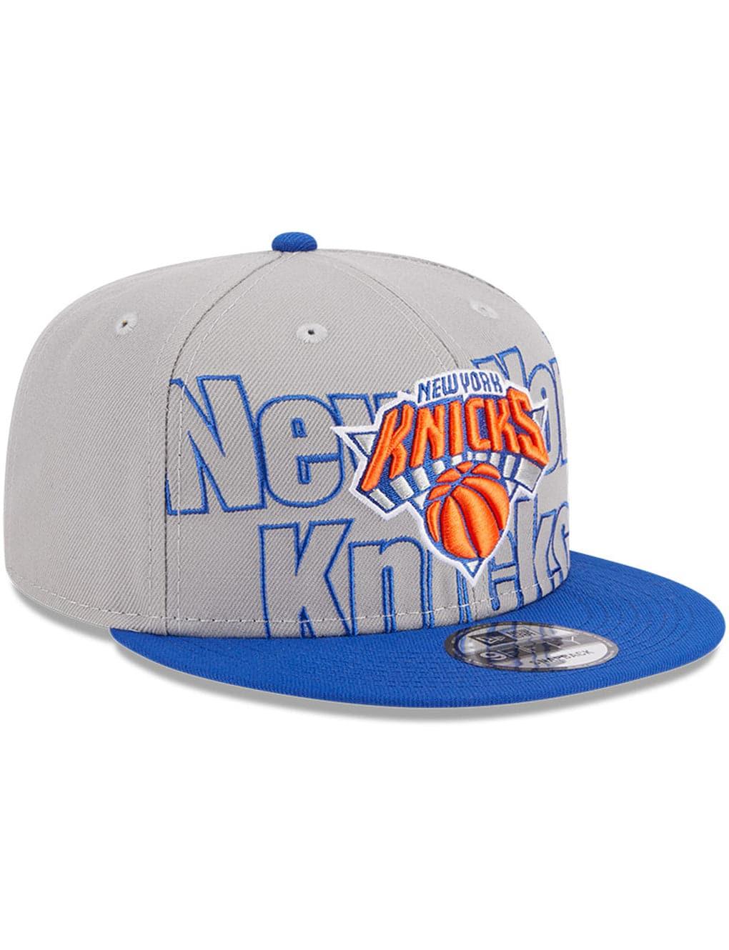 New Era Caps New York Knicks New Era NBA 23 Draft 9FIFTY Snapback Hat - Grey