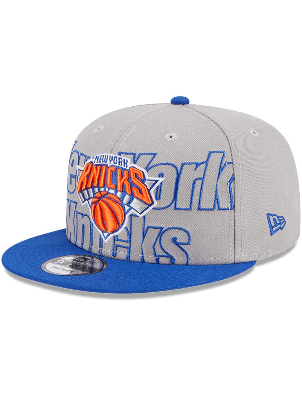 New Era Caps New York Knicks New Era NBA 23 Draft 9FIFTY Snapback Hat - Grey