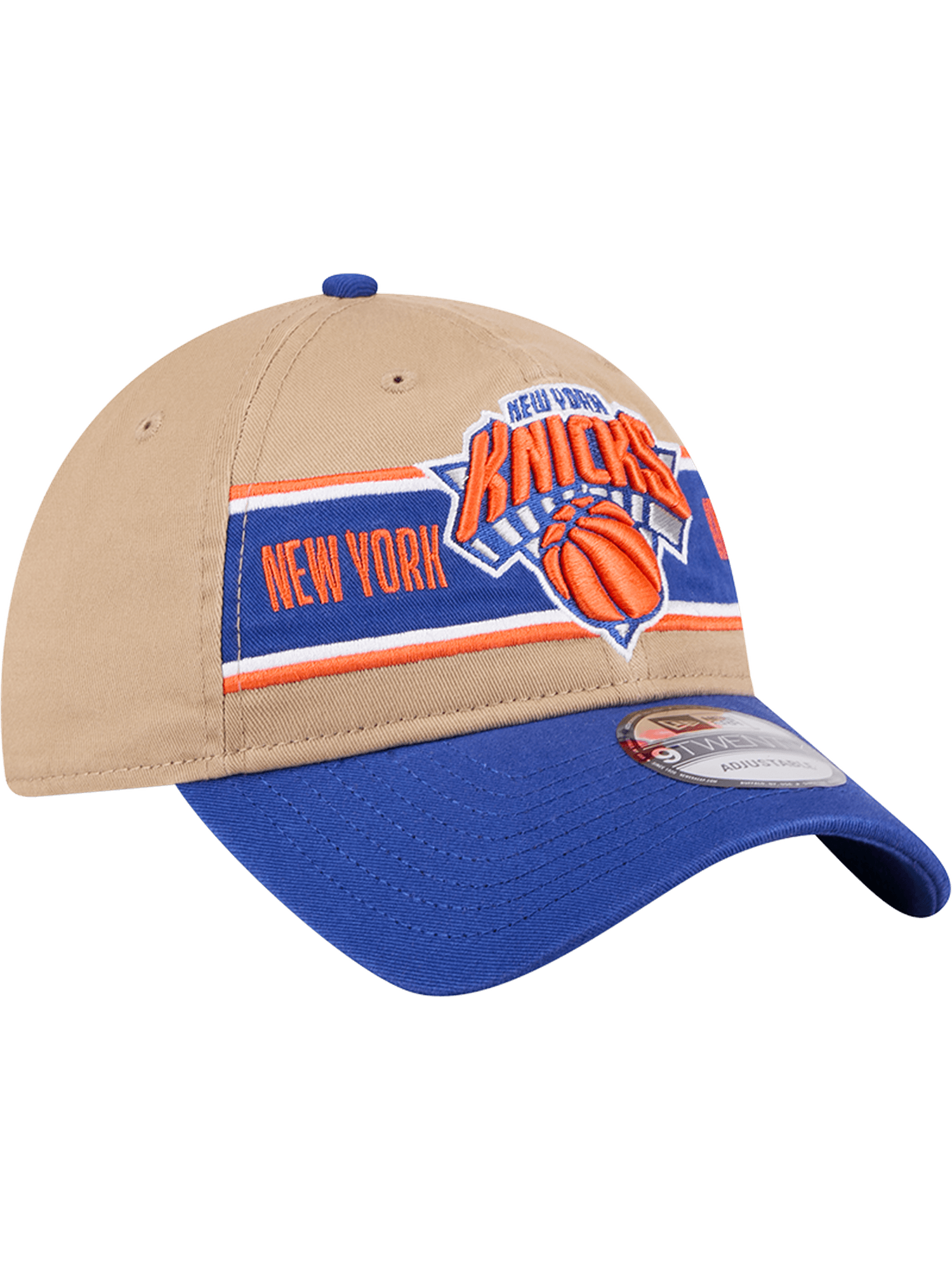 New Era Caps New York Knicks New Era NBA 24 Draft 9TWENTY Strapback Hat - Tan