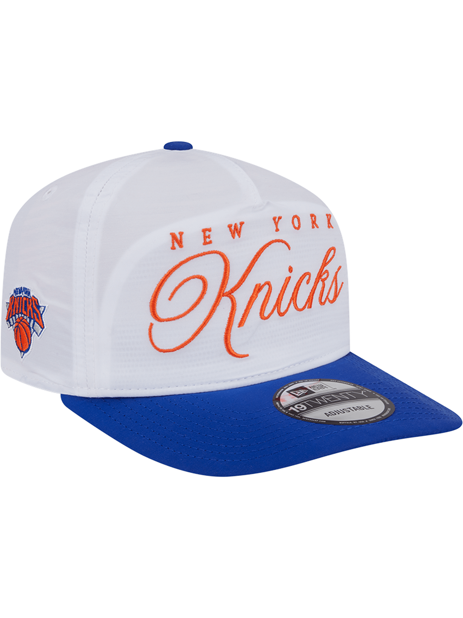 New Era Caps New York Knicks New Era NBA 25 Draft 19TWENTY A-Frame Pre-Curved Hat - White