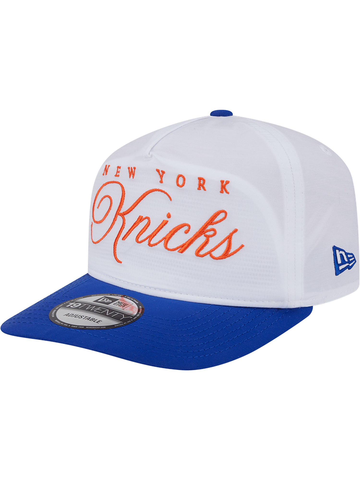 New Era Caps New York Knicks New Era NBA 25 Draft 19TWENTY A-Frame Pre-Curved Hat - White
