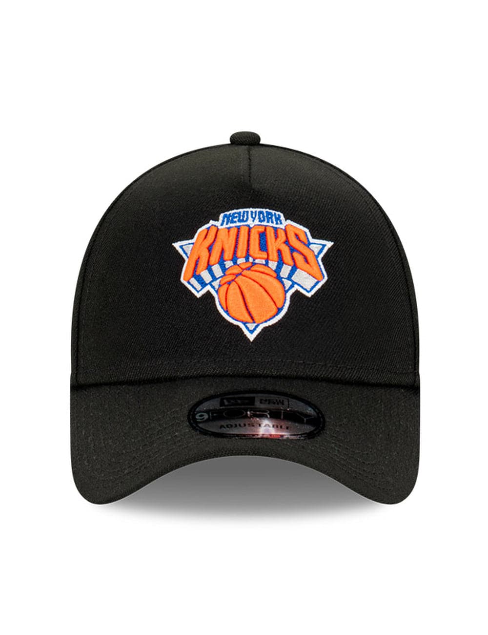 New Era Caps New York Knicks New Era NBA Champs Patch 9FORTY A-Frame Snapback Hat - Black