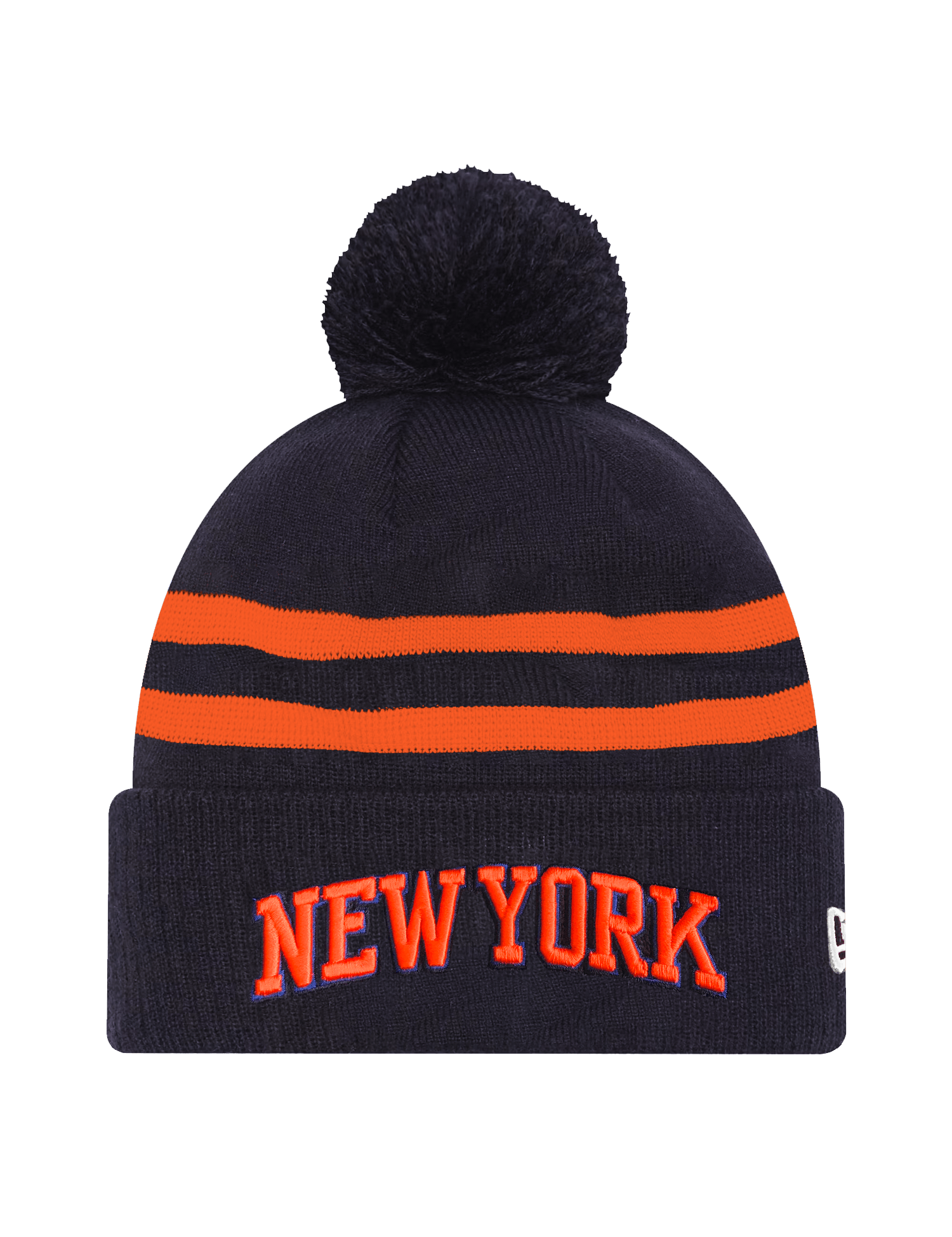 New Era Caps New York Knicks New Era NBA Statement Knit Beanie - Navy
