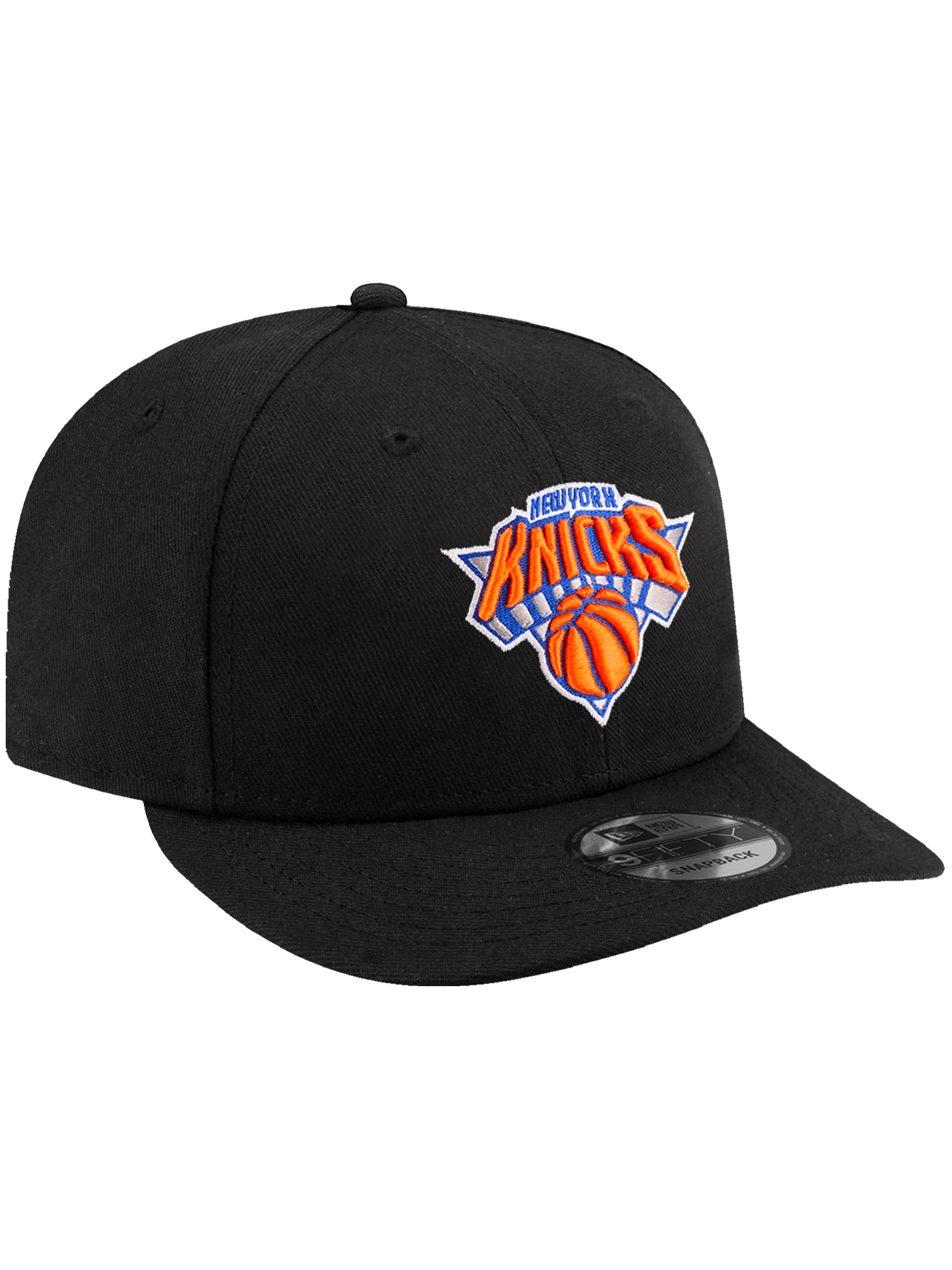 New Era Caps New York Knicks New Era NBA Team 9FIFTY Pre-Curved Snapback Hat - Black