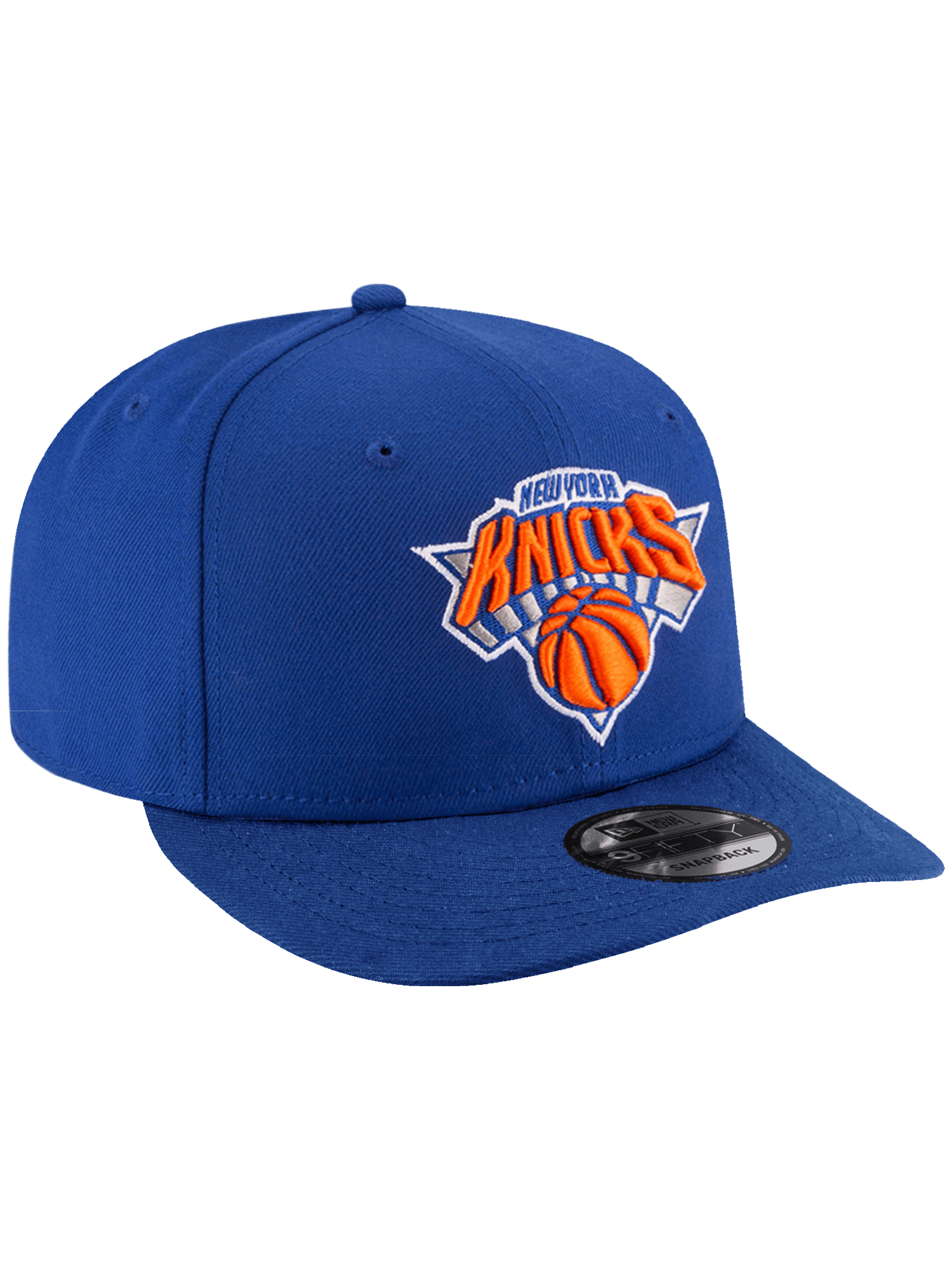 New Era Caps New York Knicks New Era NBA Team 9FIFTY Pre-Curved Snapback Hat - Blue