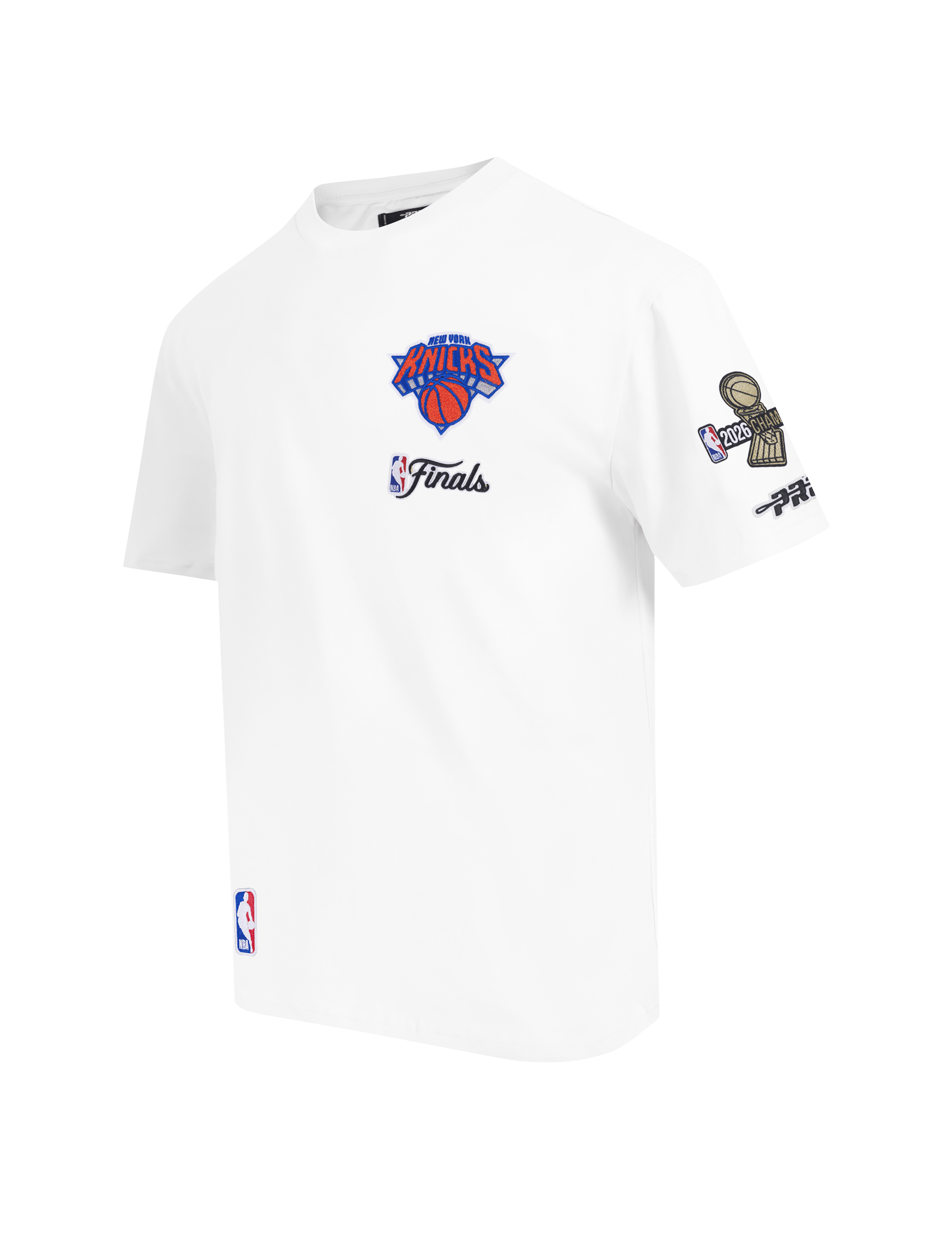 Pro Standard T-Shirts New York Knicks Pro Standard NBA 26 Champs Drop Shoulder T-Shirt - White