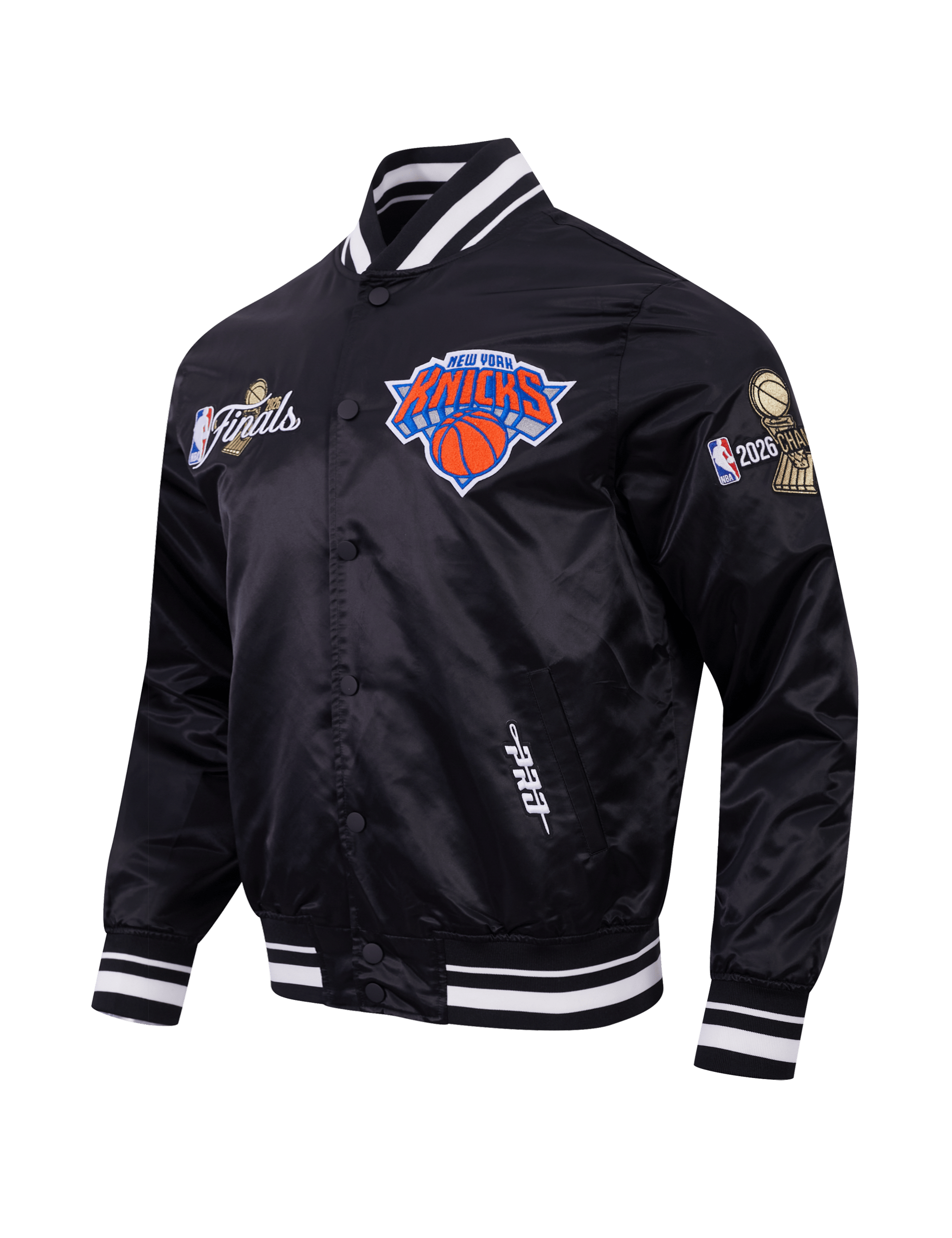 Pro Standard Jackets New York Knicks Pro Standard NBA 26 Champs Lightweight Satin Jacket - Black
