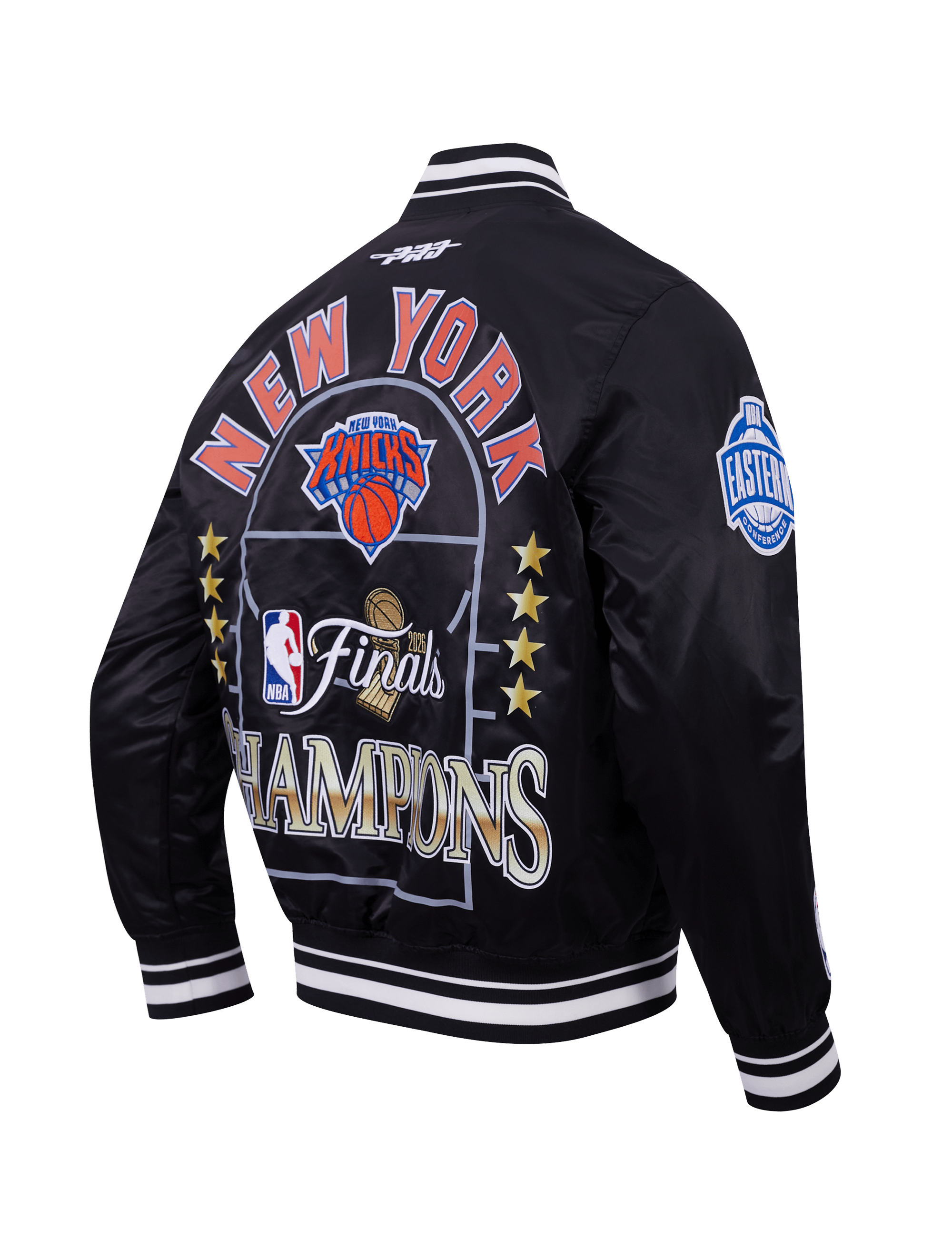 Pro Standard Jackets New York Knicks Pro Standard NBA 26 Champs Lightweight Satin Jacket - Black