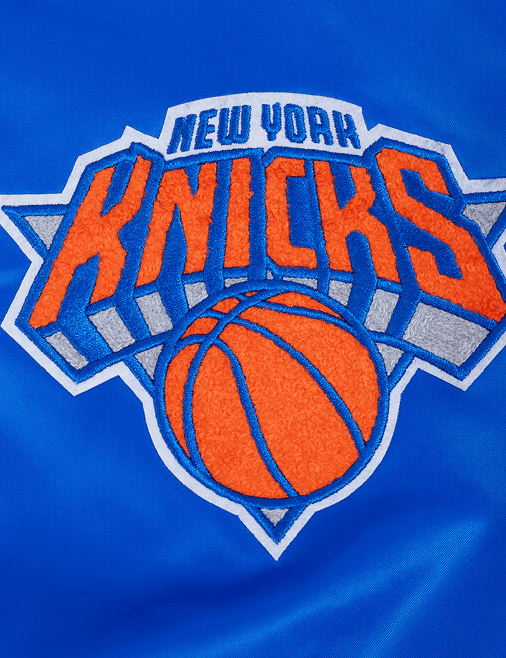 Pro Standard Jackets New York Knicks Pro Standard NBA Best Of Lightweight Satin Jacket - Blue